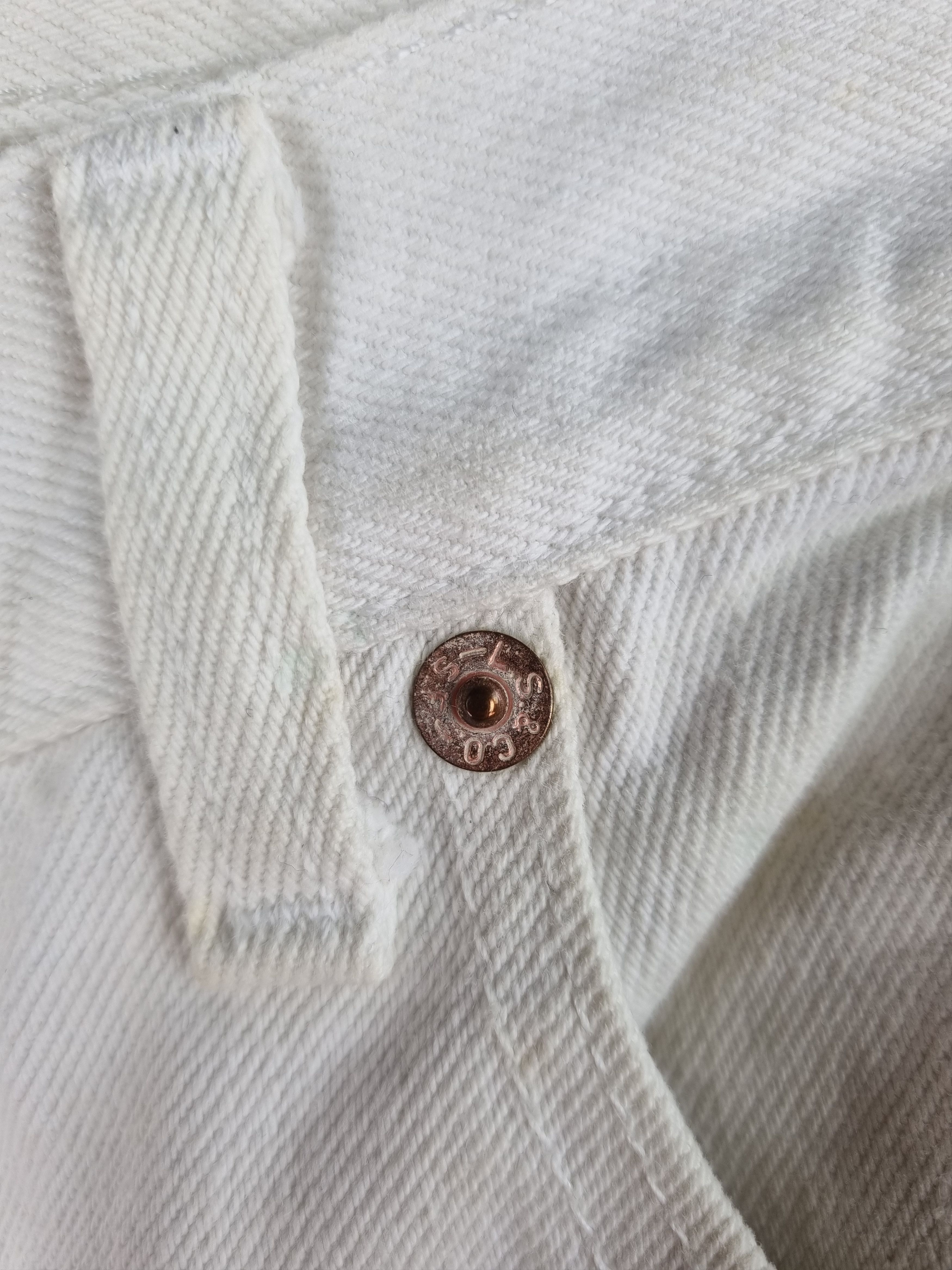 Levi's × Levi's Vintage Clothing 80s LEVIS 501 White Vintage Denim Jeans Rare Size US 33 - 15 Thumbnail