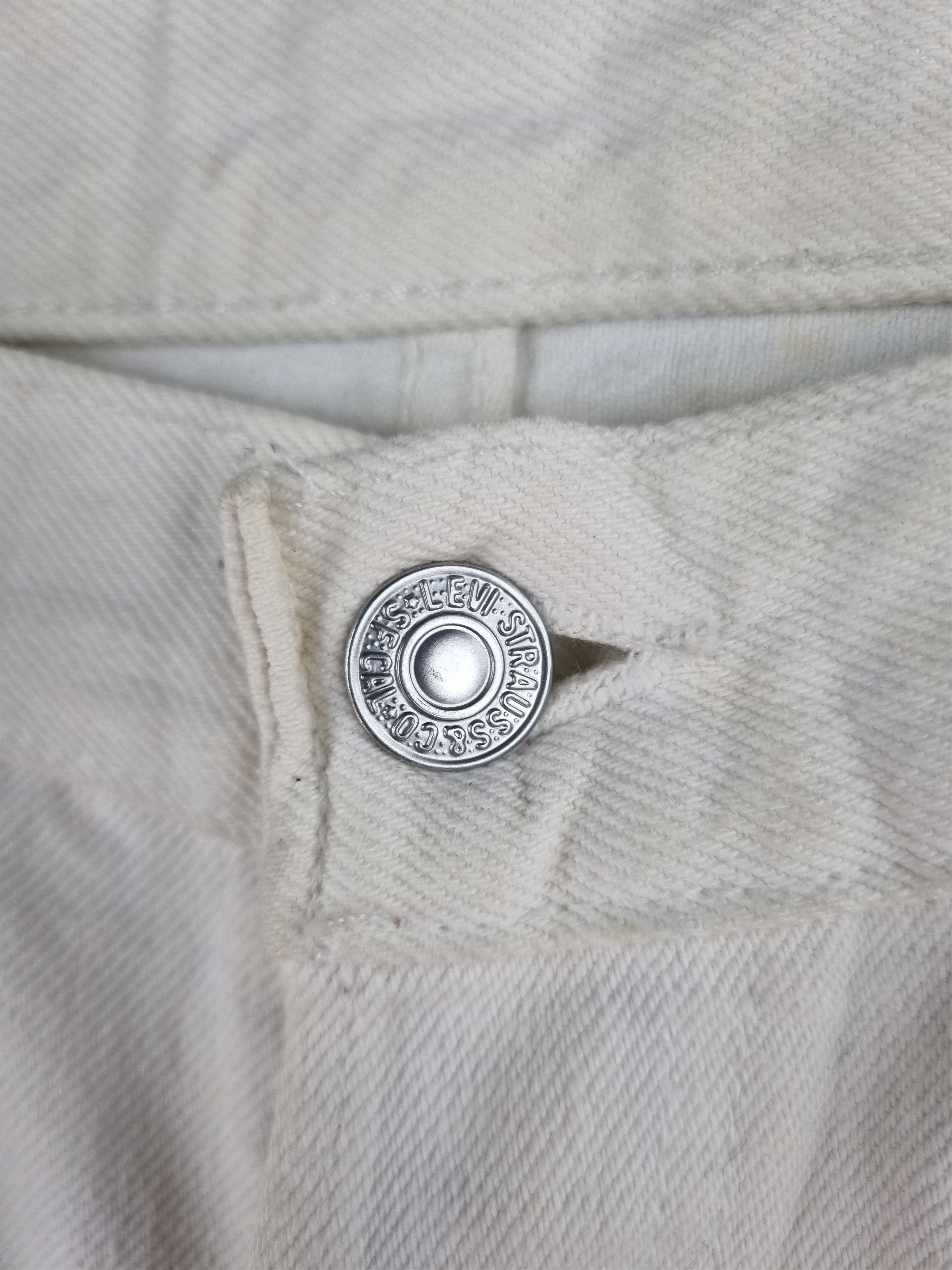Levi's × Levi's Vintage Clothing 80s LEVIS 501 White Vintage Denim Jeans Rare Size US 33 - 13 Thumbnail