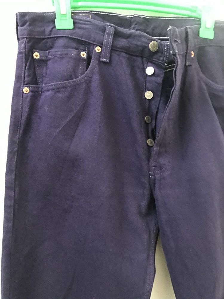 Levi's × Vintage 90s Levi's 501 Made in Usa Buttonfly Purple Denim Jeans Size US 33 - 6 Thumbnail