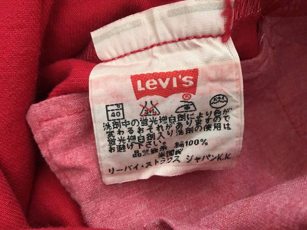 Levi's × Vintage 90s Levi's 501 Made in Usa Buttonfly Red Denim Jeans Size US 34 / EU 50 - 12 Thumbnail