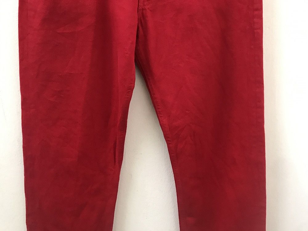 Levi's × Vintage 90s Levi's 501 Made in Usa Buttonfly Red Denim Jeans Size US 34 / EU 50 - 4 Thumbnail