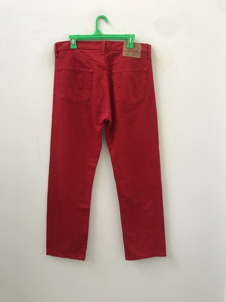 Levi's × Vintage 90s Levi's 501 Made in Usa Buttonfly Red Denim Jeans Size US 34 / EU 50 - 8 Thumbnail