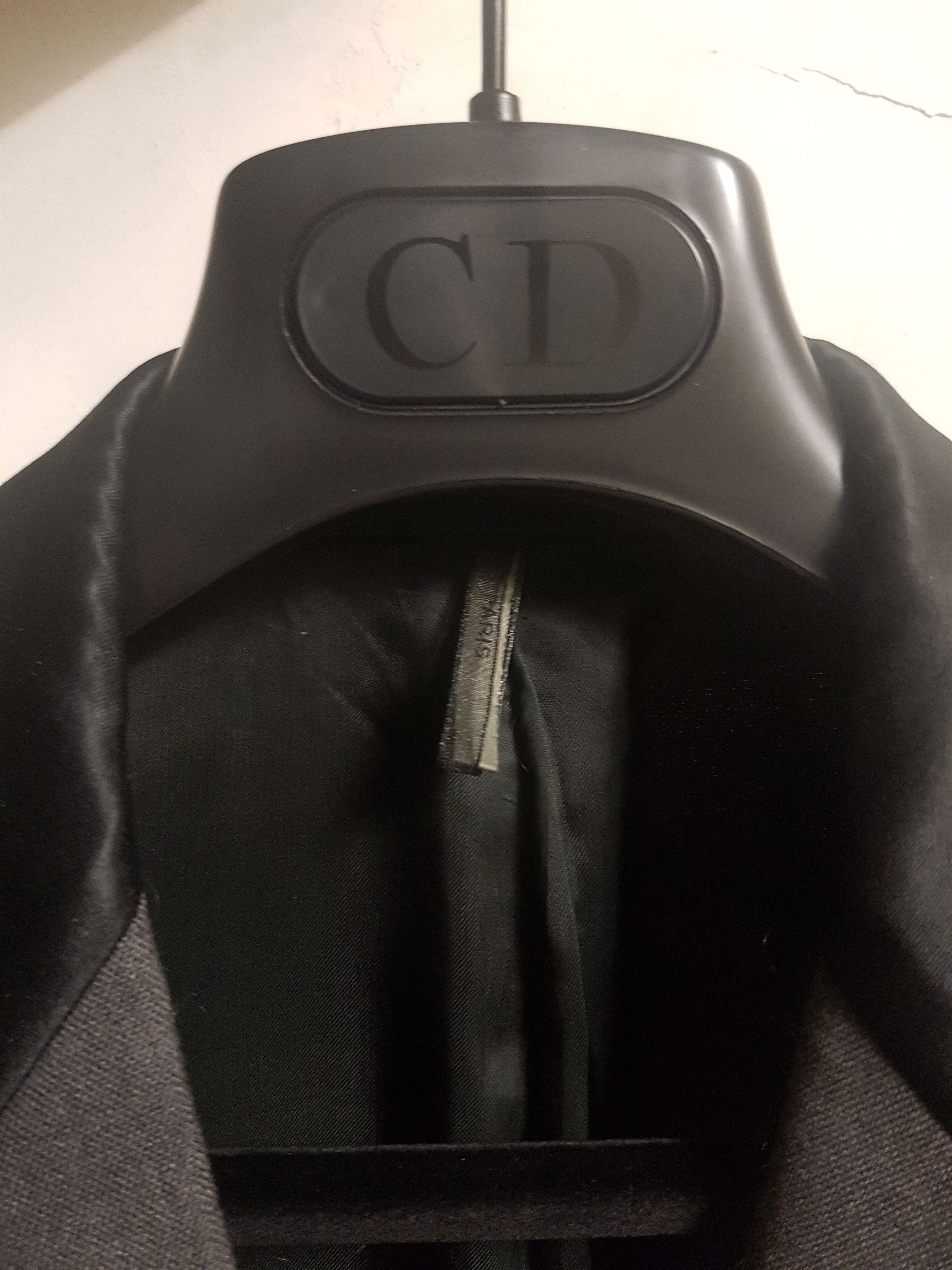 Dior Dior HOMME FW/07 Navigate Gray/Black Satin Contrast Blazer Size 48S - 2 Thumbnail