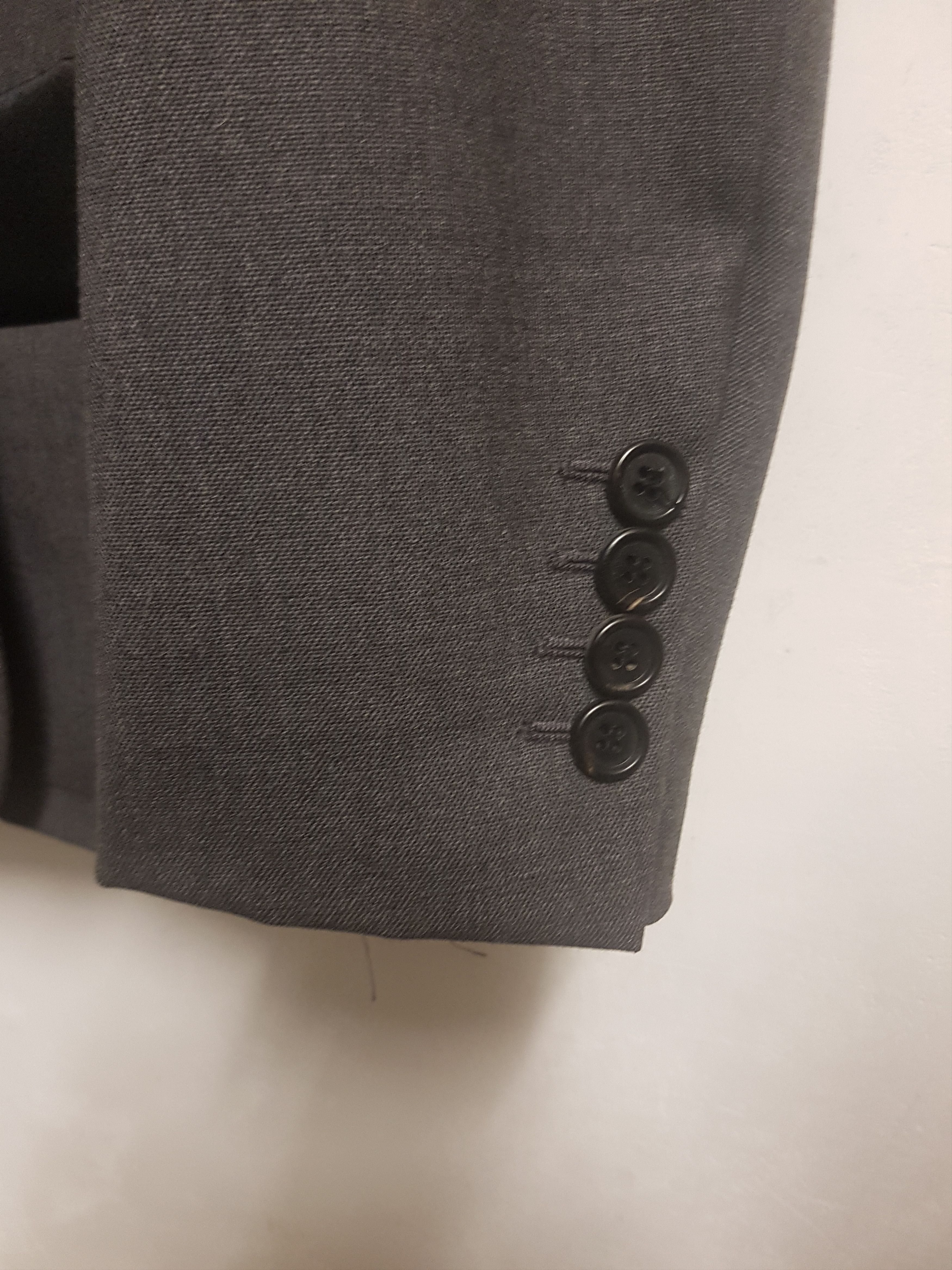 Dior Dior HOMME FW/07 Navigate Gray/Black Satin Contrast Blazer Size 48S - 3 Thumbnail