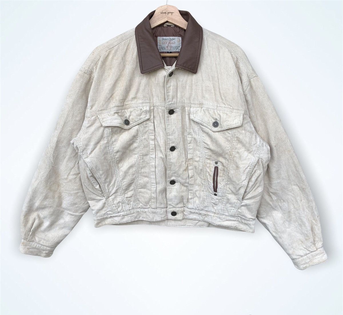 Vintage Japanese Brand Offroad Workwear Corduroy Jacket