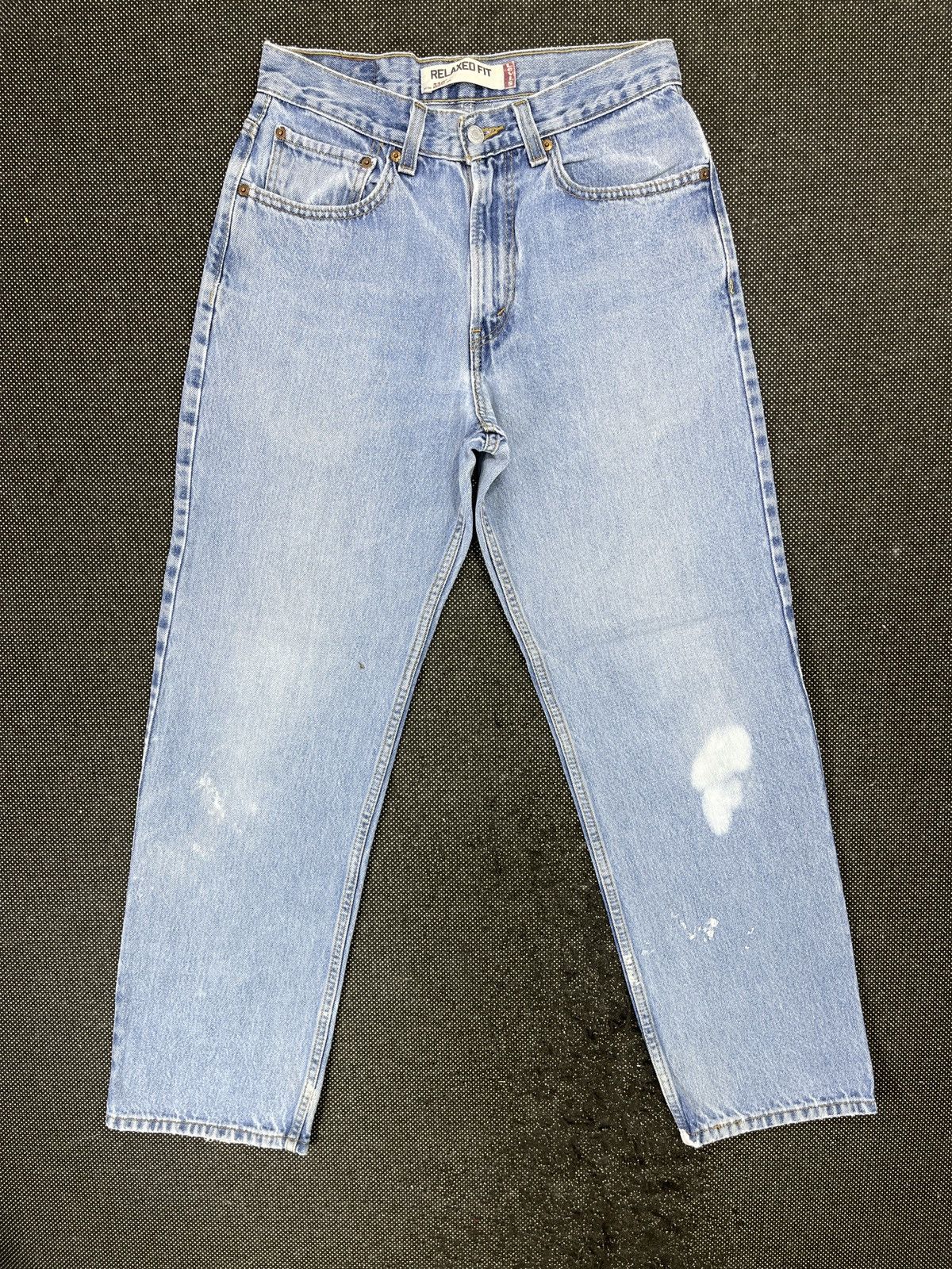 Levi's × Vintage Vintage Levis 550 Painted Jeans - J459 Size US 31 - 1 Thumbnail