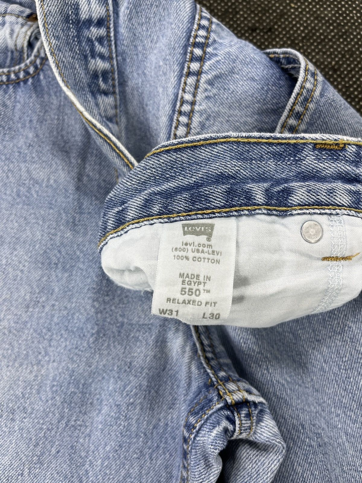 Levi's × Vintage Vintage Levis 550 Painted Jeans - J459 Size US 31 - 9 Thumbnail