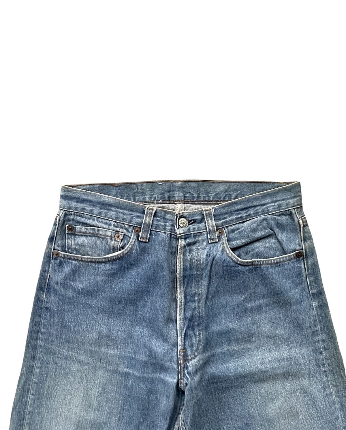 If Six Was Nine Vintage Levi’s 501 e 1988 Usa Aging Faded Wash Size US 31 - 5 Thumbnail