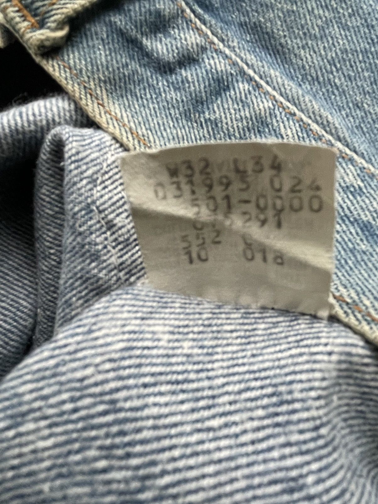 If Six Was Nine Vintage Levi’s 501 e 1988 Usa Aging Faded Wash Size US 31 - 13 Thumbnail