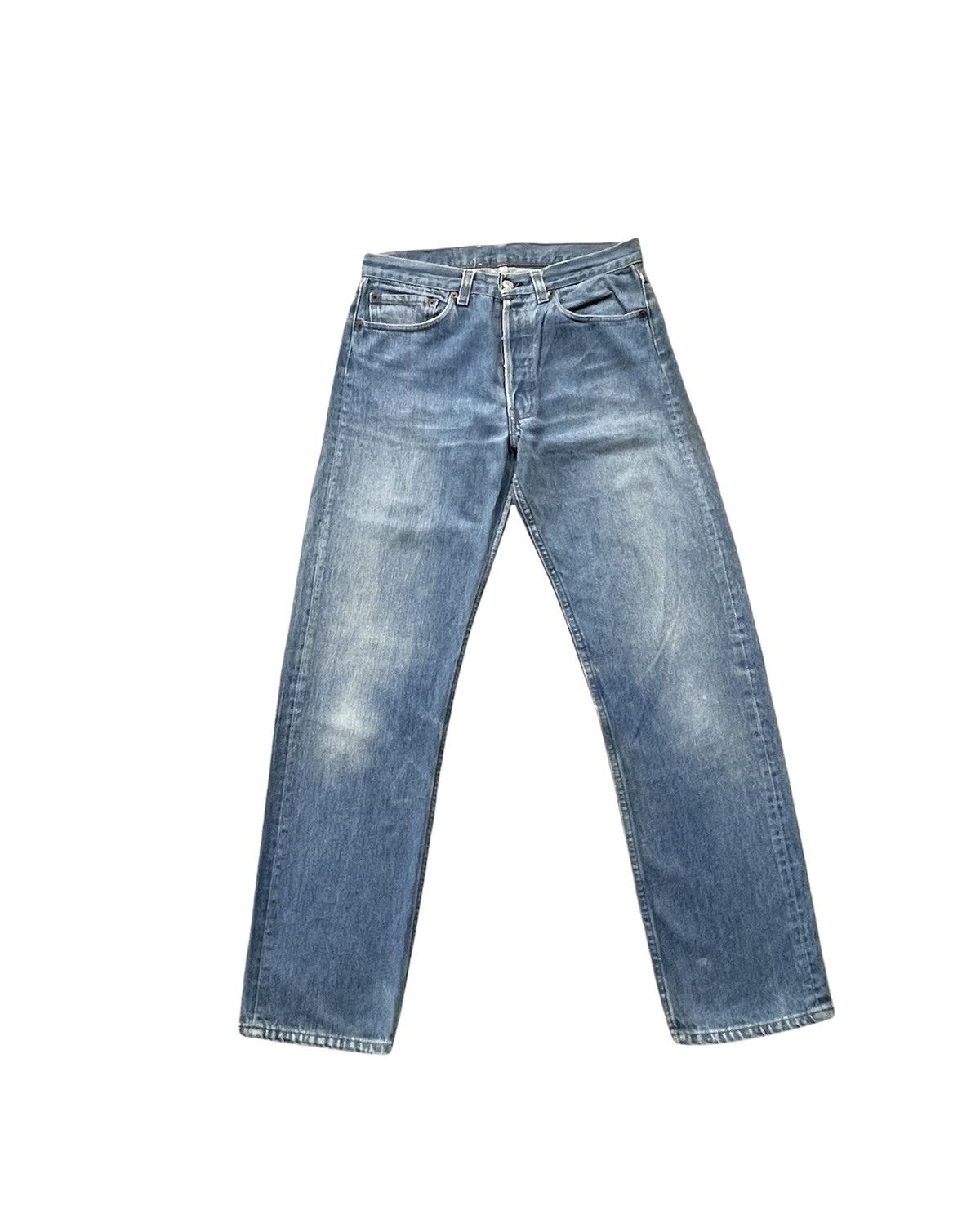 If Six Was Nine Vintage Levi’s 501 e 1988 Usa Aging Faded Wash Size US 31 - 1 Thumbnail