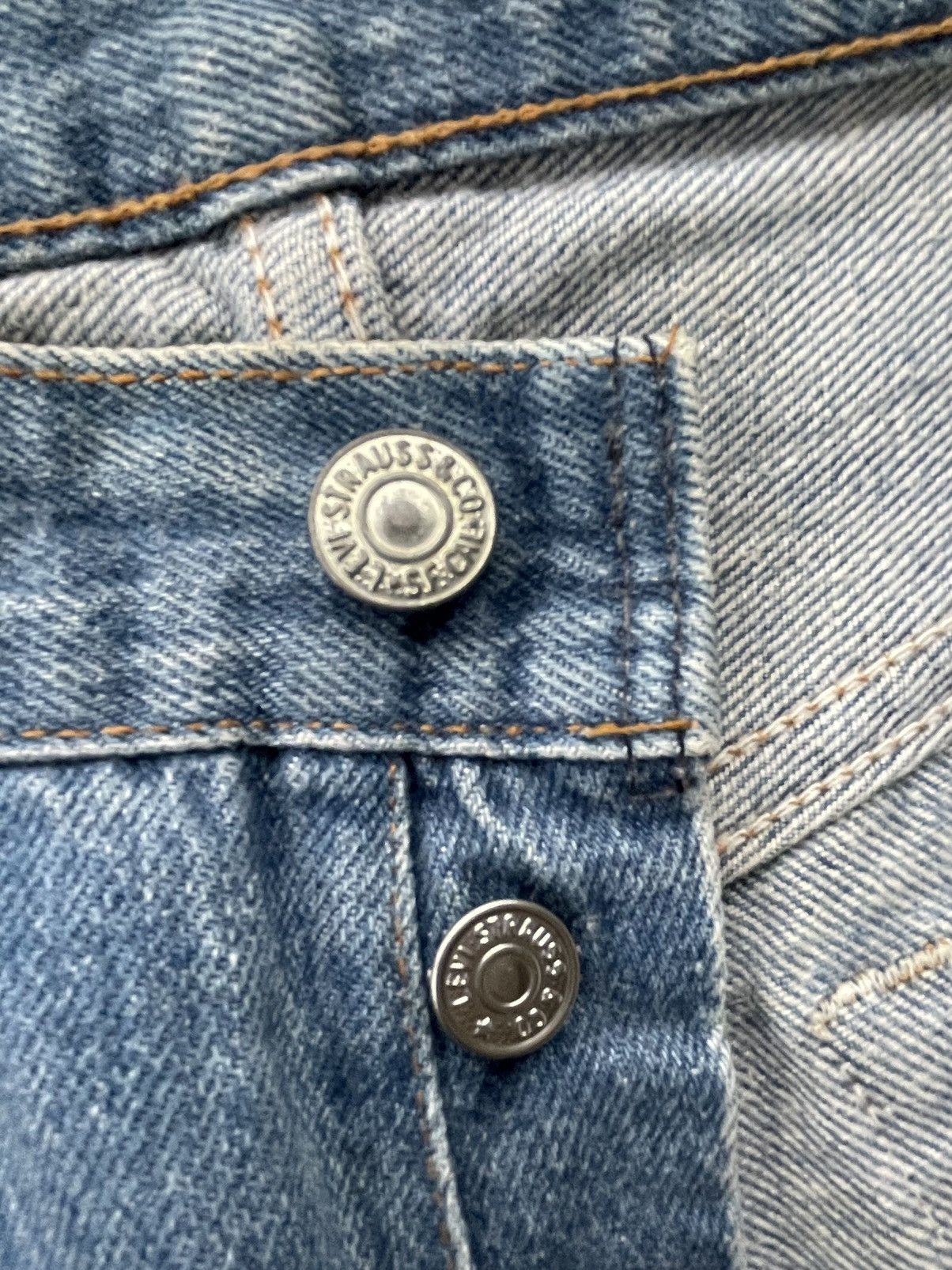 If Six Was Nine Vintage Levi’s 501 e 1988 Usa Aging Faded Wash Size US 31 - 19 Thumbnail