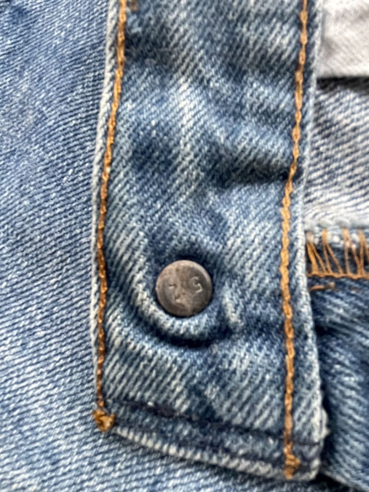 If Six Was Nine Vintage Levi’s 501 e 1988 Usa Aging Faded Wash Size US 31 - 16 Thumbnail