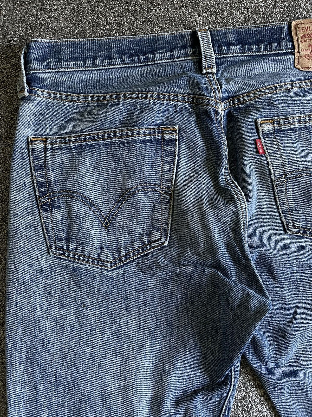 Levi's Levis Jean 501 distressed Blue Fade Grunge Rock Pant Size US 34 / EU 50 - 10 Thumbnail