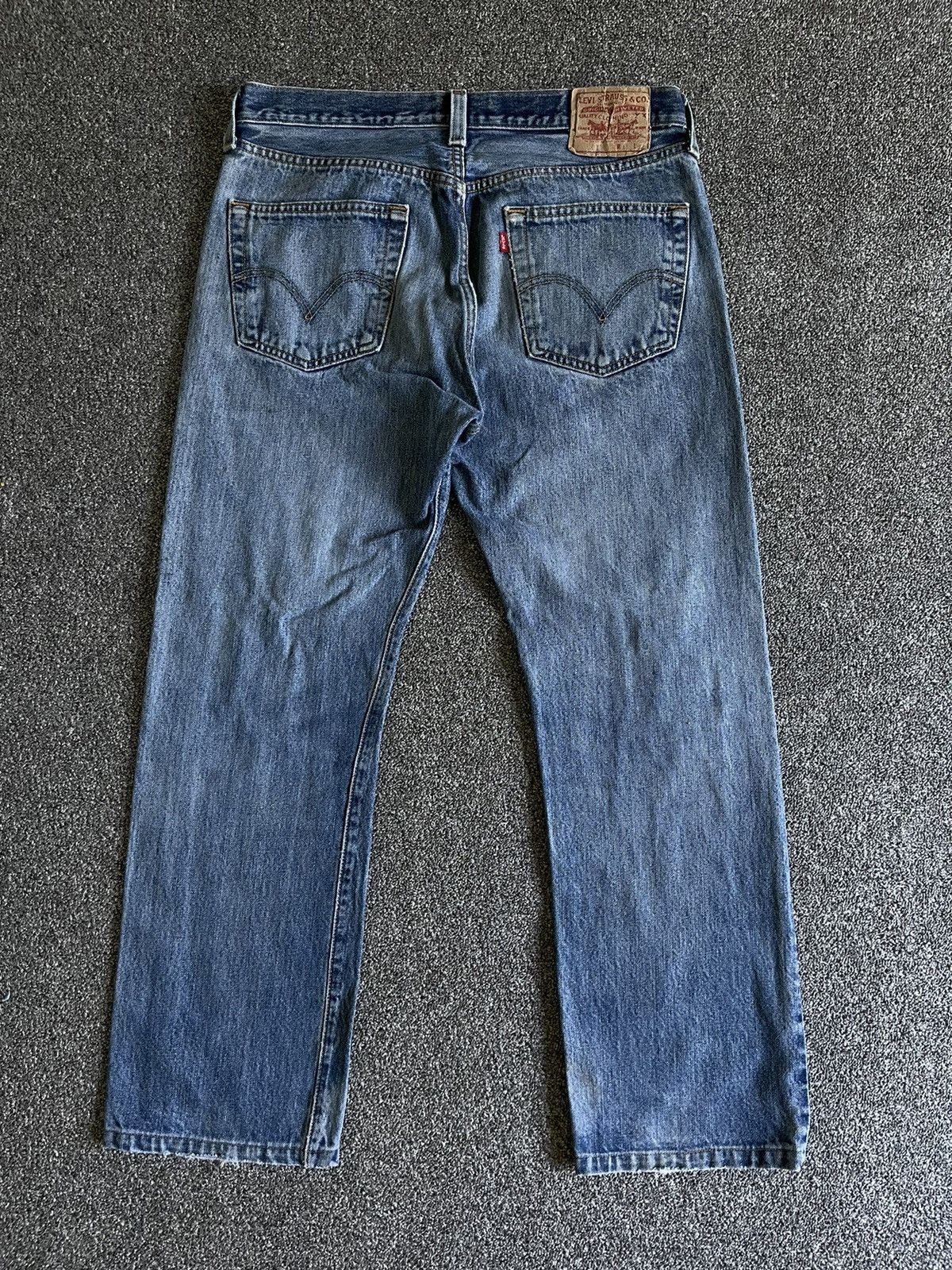 Levi's Levis Jean 501 distressed Blue Fade Grunge Rock Pant Size US 34 / EU 50 - 9 Thumbnail