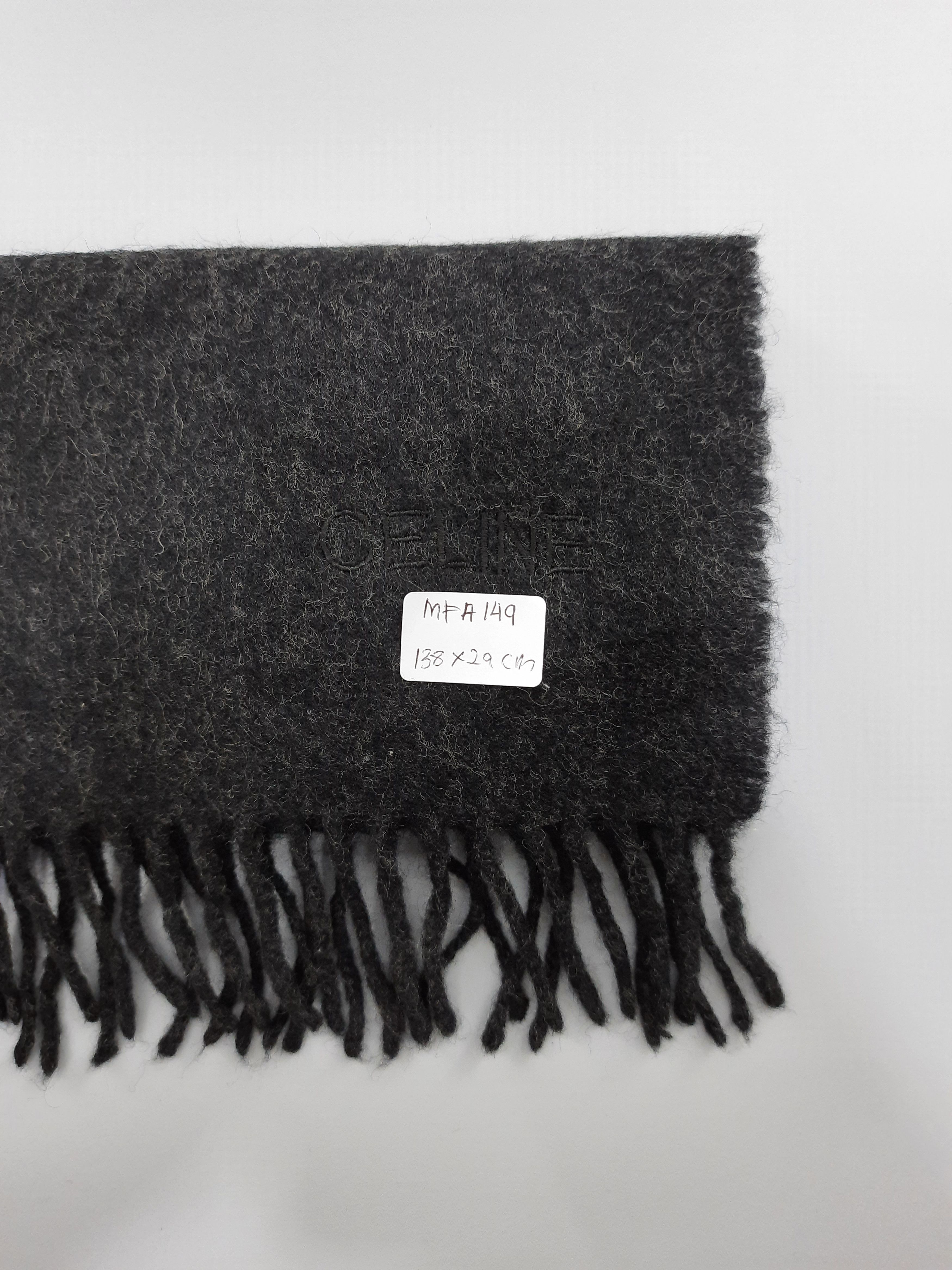 Celine × Vintage Vintage Celine Plain Scarf Wool - MFA149 Size ONE SIZE - 5 Thumbnail