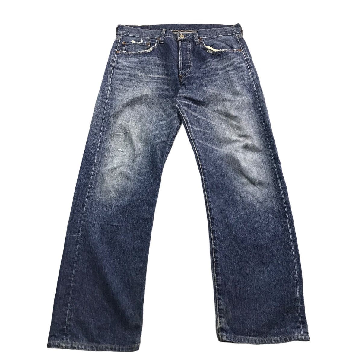 Levi's Vintage Clothing × Vintage BAGGY💥Levi’s 501 Blue Faded denim pants Size US 34 / EU 50 - 1 Thumbnail
