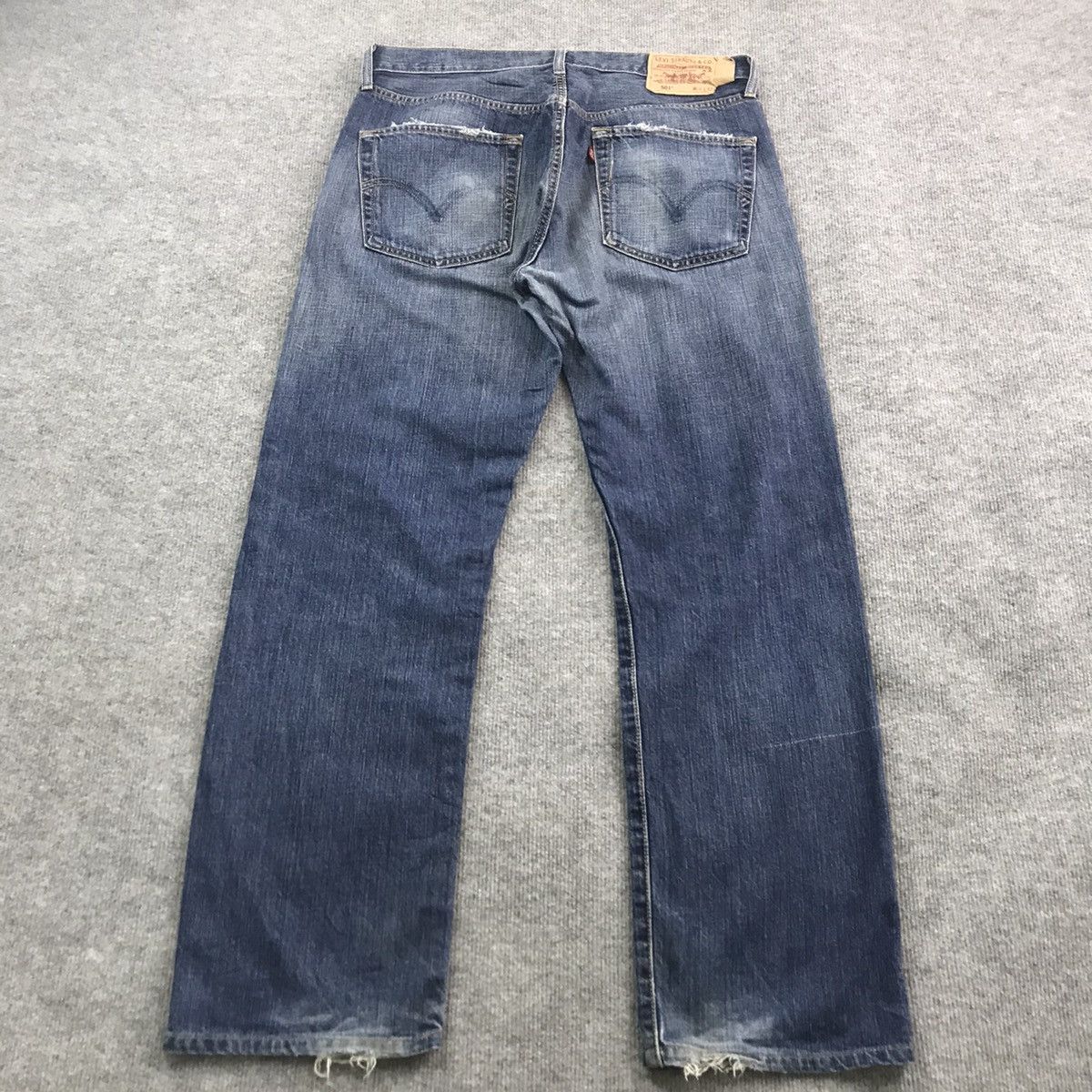 Levi's Vintage Clothing × Vintage BAGGY💥Levi’s 501 Blue Faded denim pants Size US 34 / EU 50 - 9 Thumbnail