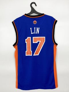 NBA New York Knicks White Swingman Jersey Jeremy Lin #17, Medium :  : Fashion