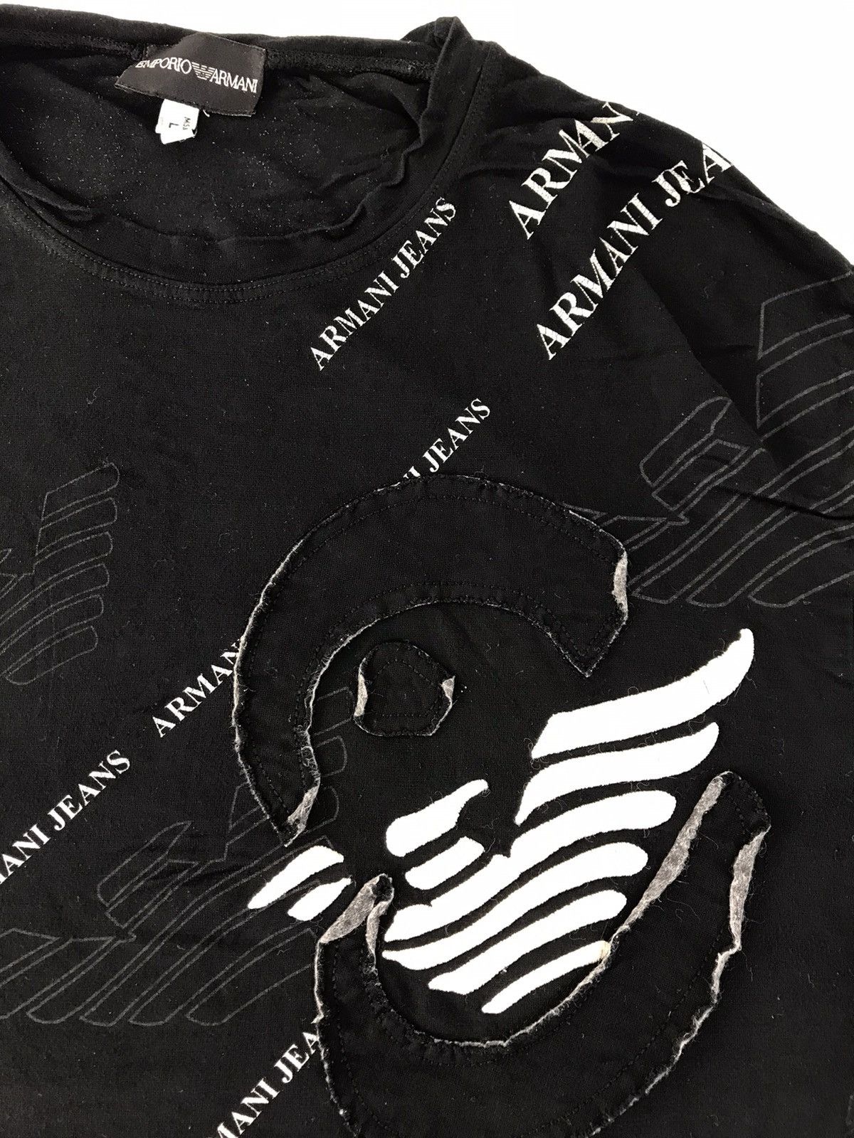 Emporio Armani Emporio Armani Swimwear Spell Out Printed Tee T-shirt Size US S / EU 44-46 / 1 - 3 Thumbnail
