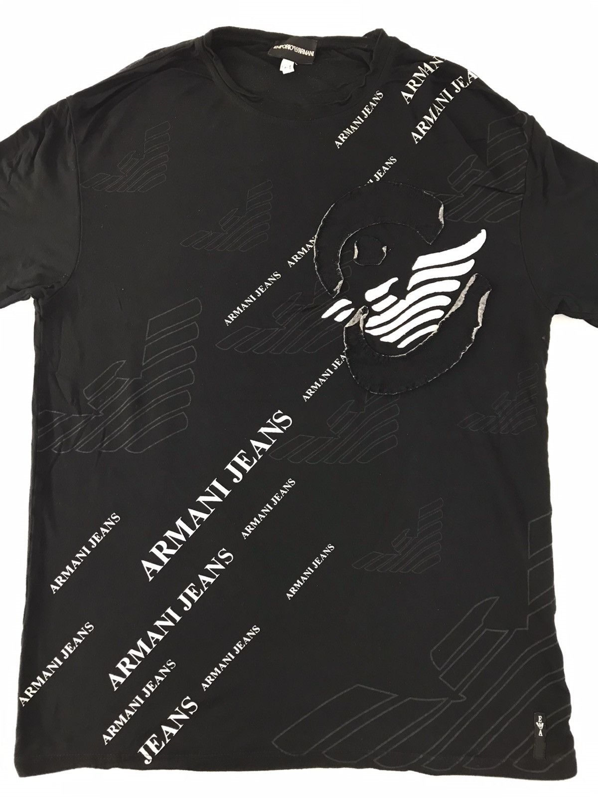Emporio Armani Emporio Armani Swimwear Spell Out Printed Tee T-shirt Size US S / EU 44-46 / 1 - 2 Thumbnail