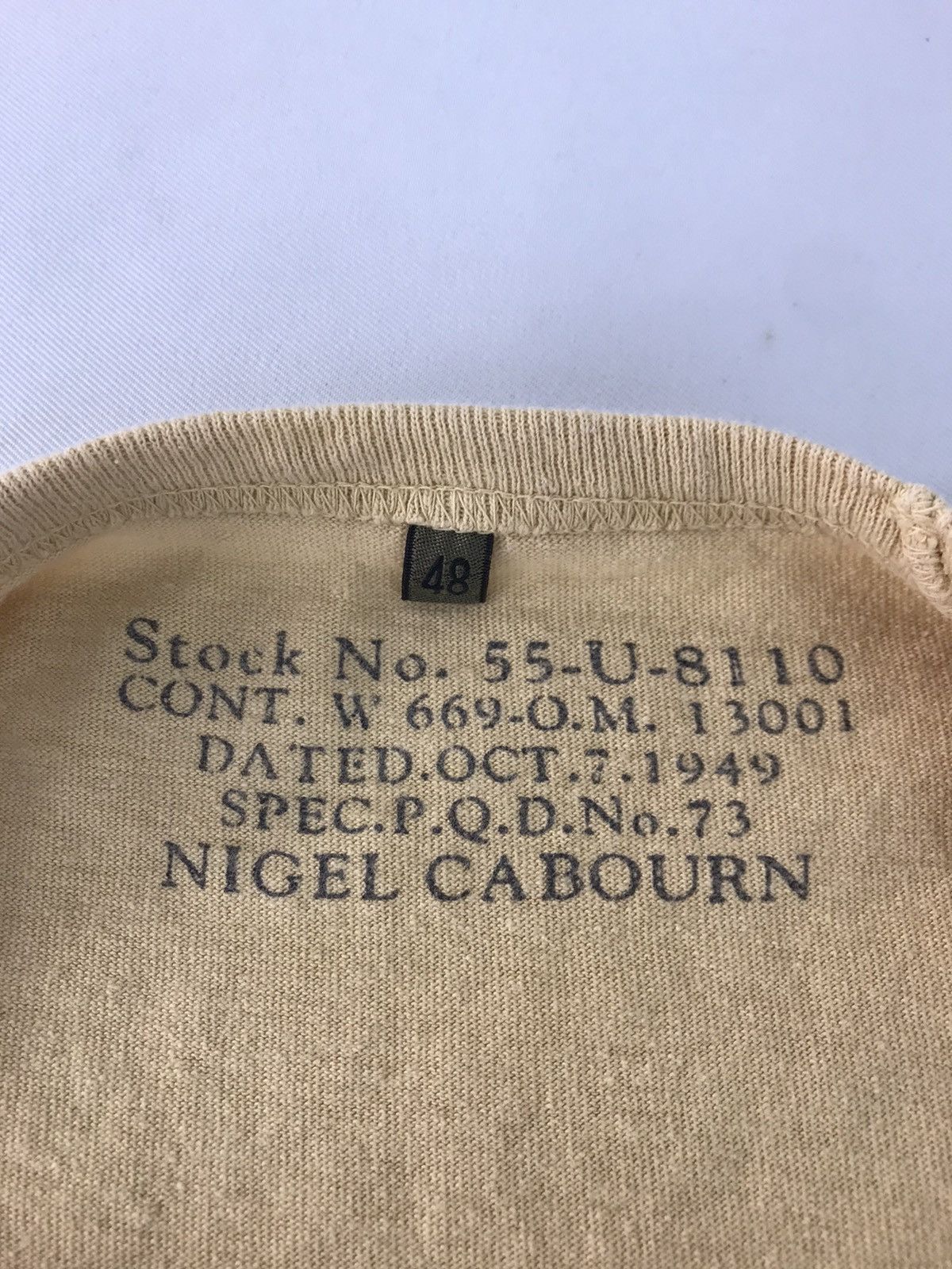 Nigel Cabourn Nigel Cabourn Stock No 55 Plain Single Pocket Tee Size US S / EU 44-46 / 1 - 5 Thumbnail