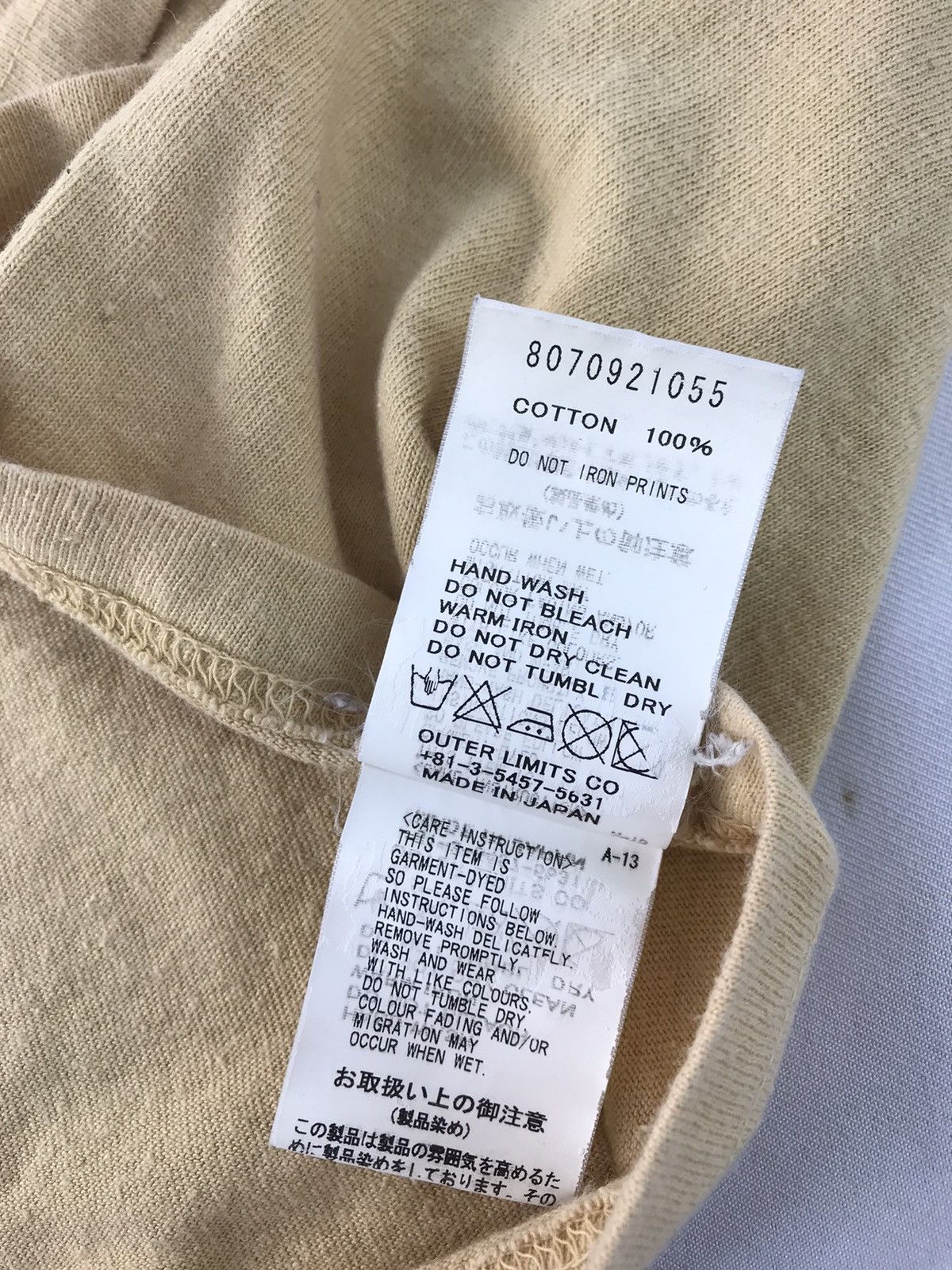 Nigel Cabourn Nigel Cabourn Stock No 55 Plain Single Pocket Tee Size US S / EU 44-46 / 1 - 7 Thumbnail