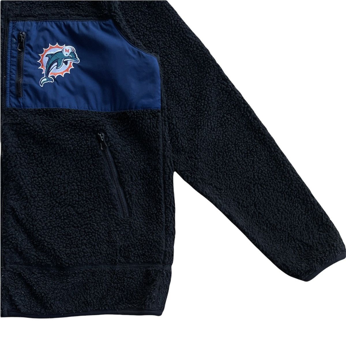 NFL 🔥RARE🔥NFL Dolphins Deep Pile Fleece Jacket Size US M / EU 48-50 / 2 - 4 Thumbnail