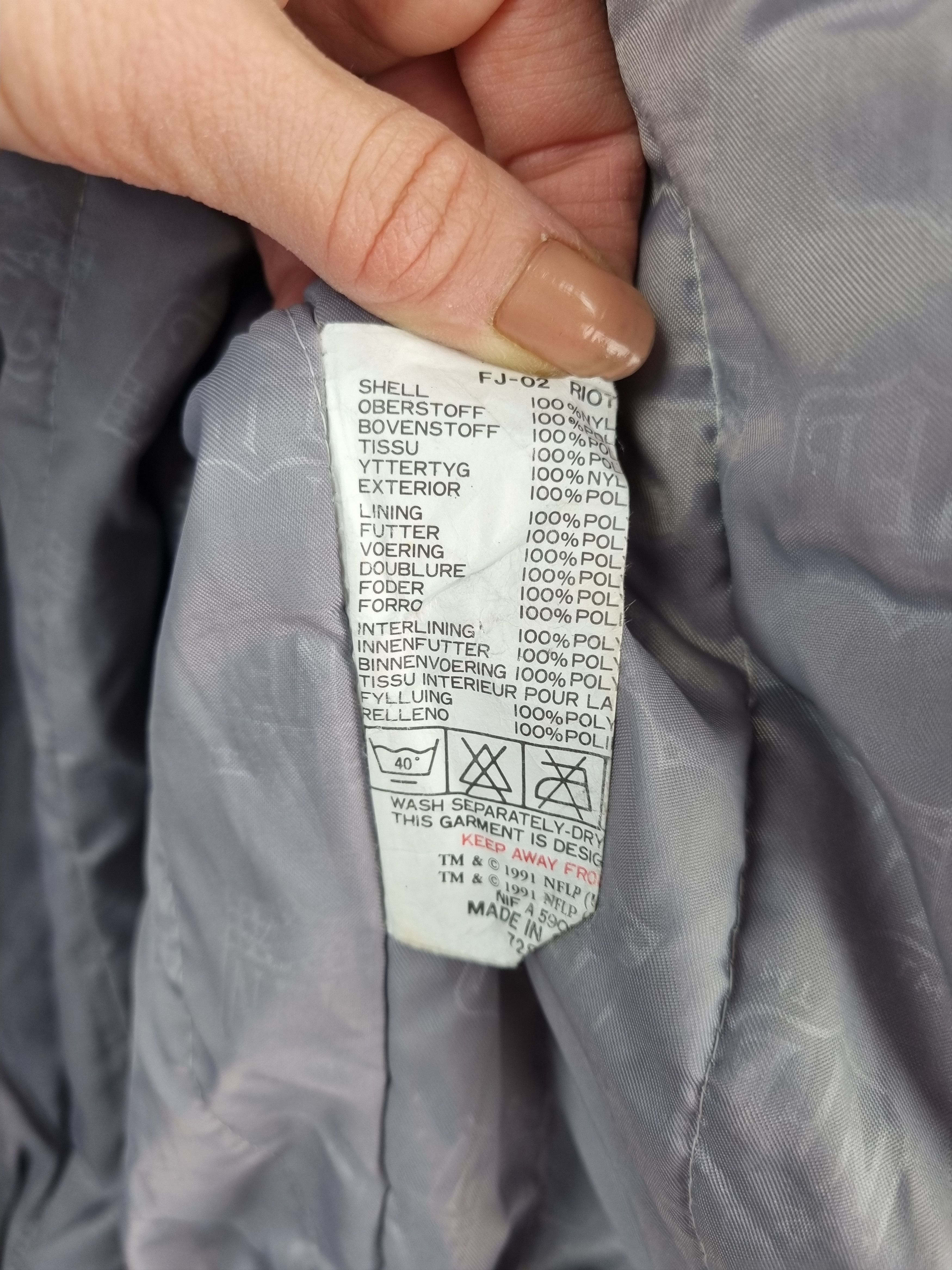 NFL × Vintage 1991 Faded RAIDERS NFL Los Angeles Embroided Logo Bomber Size US M / EU 48-50 / 2 - 17 Thumbnail