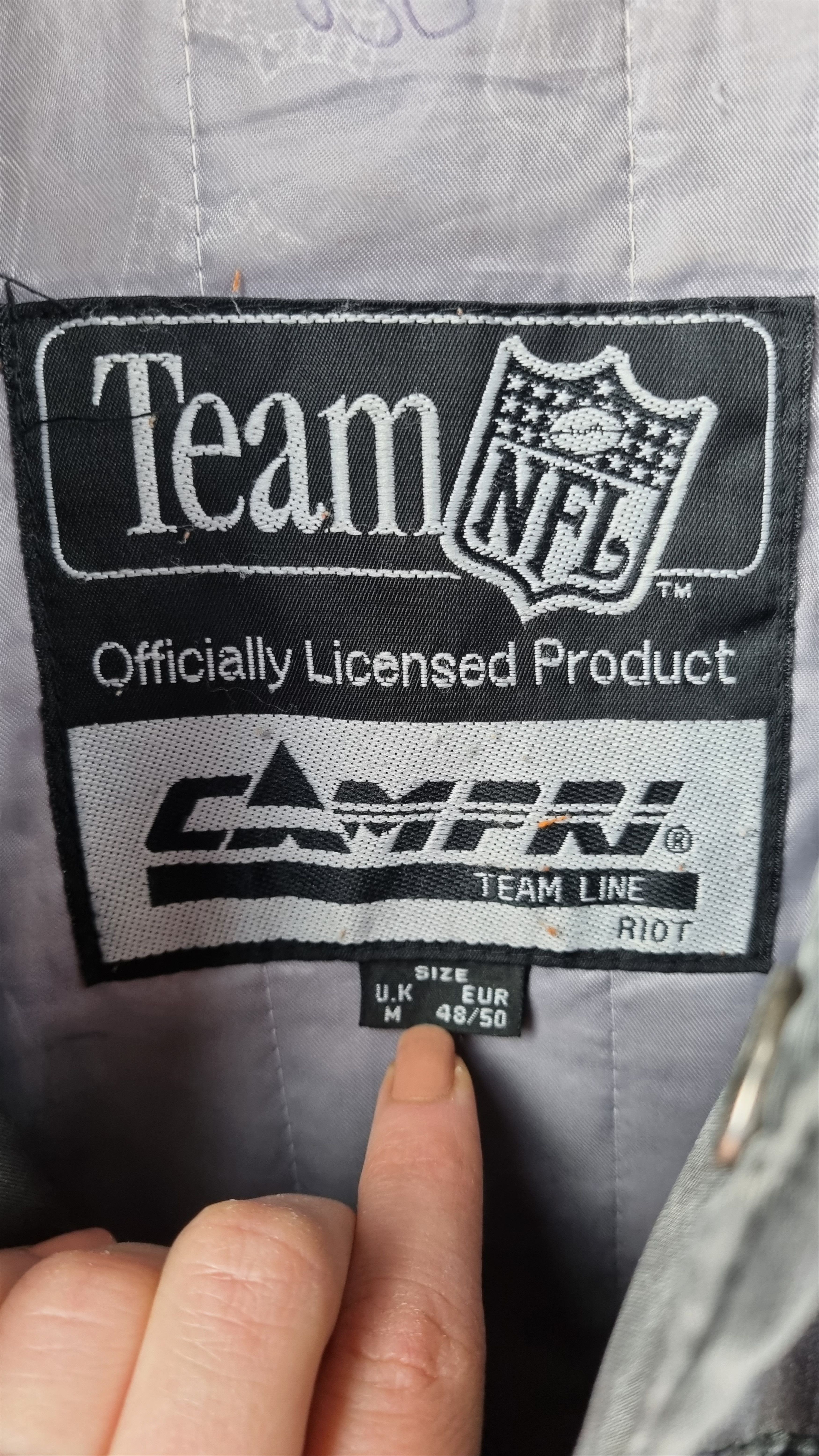 NFL × Vintage 1991 Faded RAIDERS NFL Los Angeles Embroided Logo Bomber Size US M / EU 48-50 / 2 - 16 Thumbnail