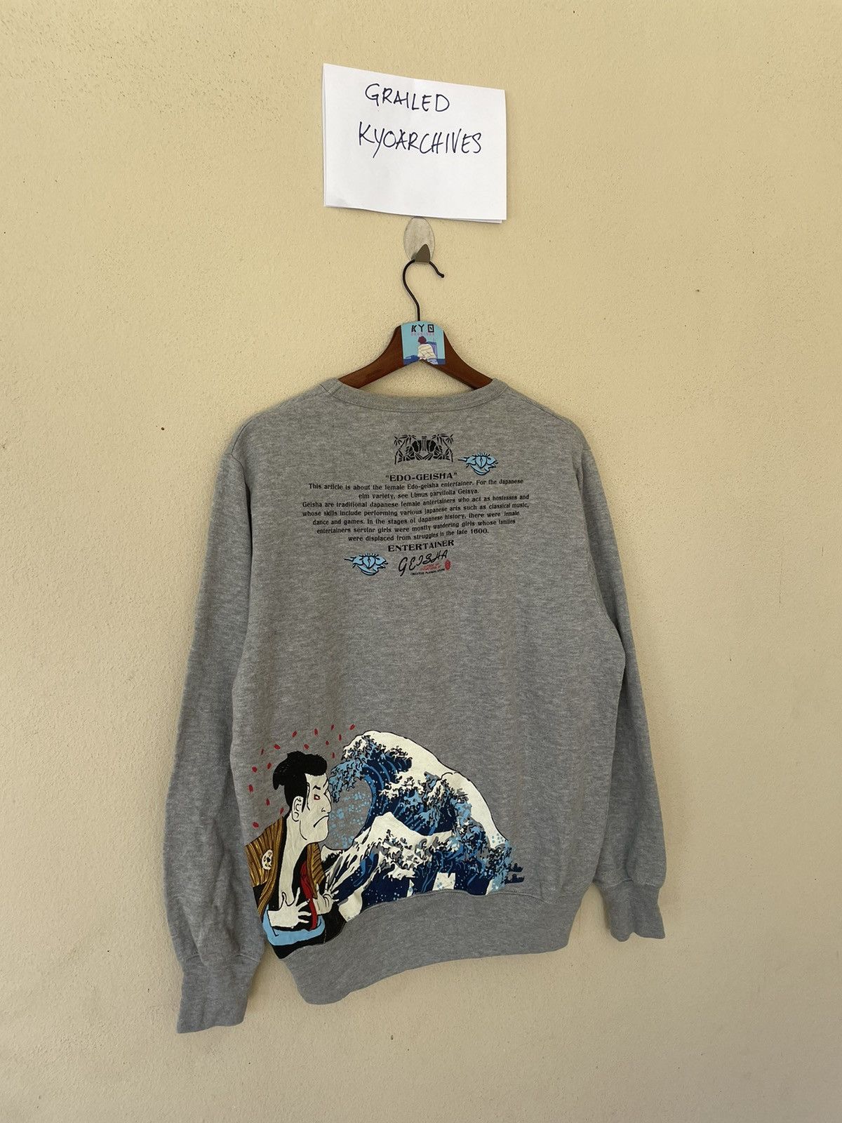 Japanese Brand × Vintage EDO GEISHA SWEATSHIRT Size US L / EU 52-54 / 3 - 3 Thumbnail