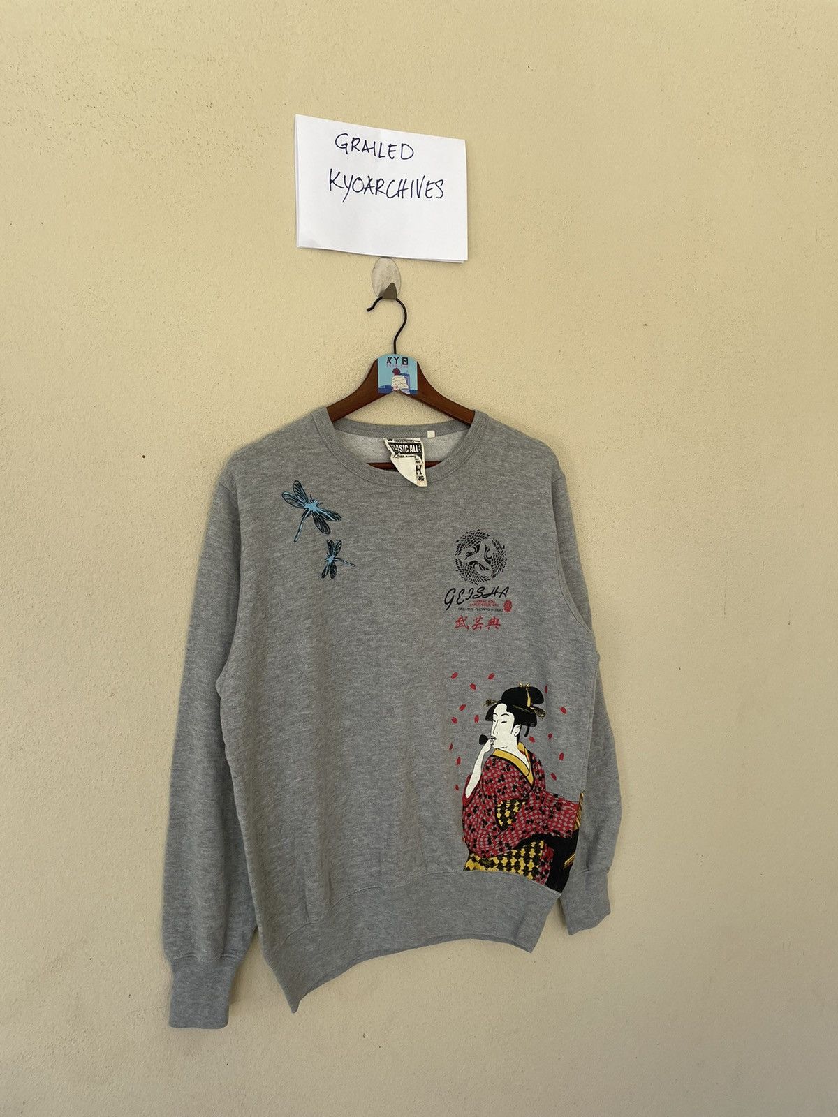 Japanese Brand × Vintage EDO GEISHA SWEATSHIRT Size US L / EU 52-54 / 3 - 4 Thumbnail