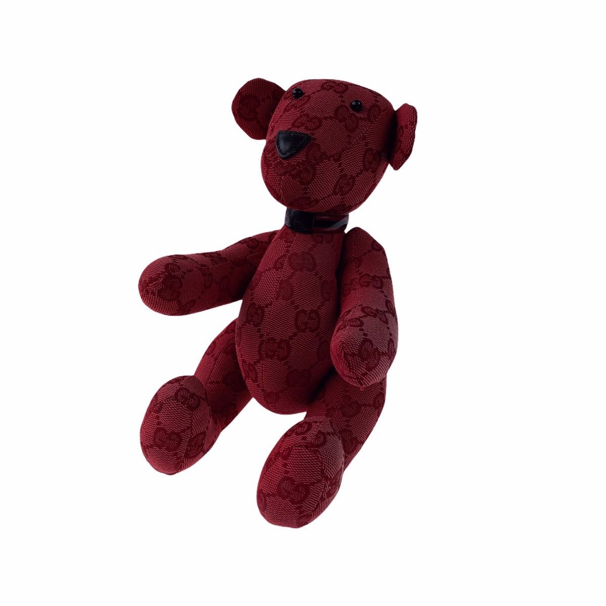 image of Gucci Red Monogram Teddy Bear, Men's