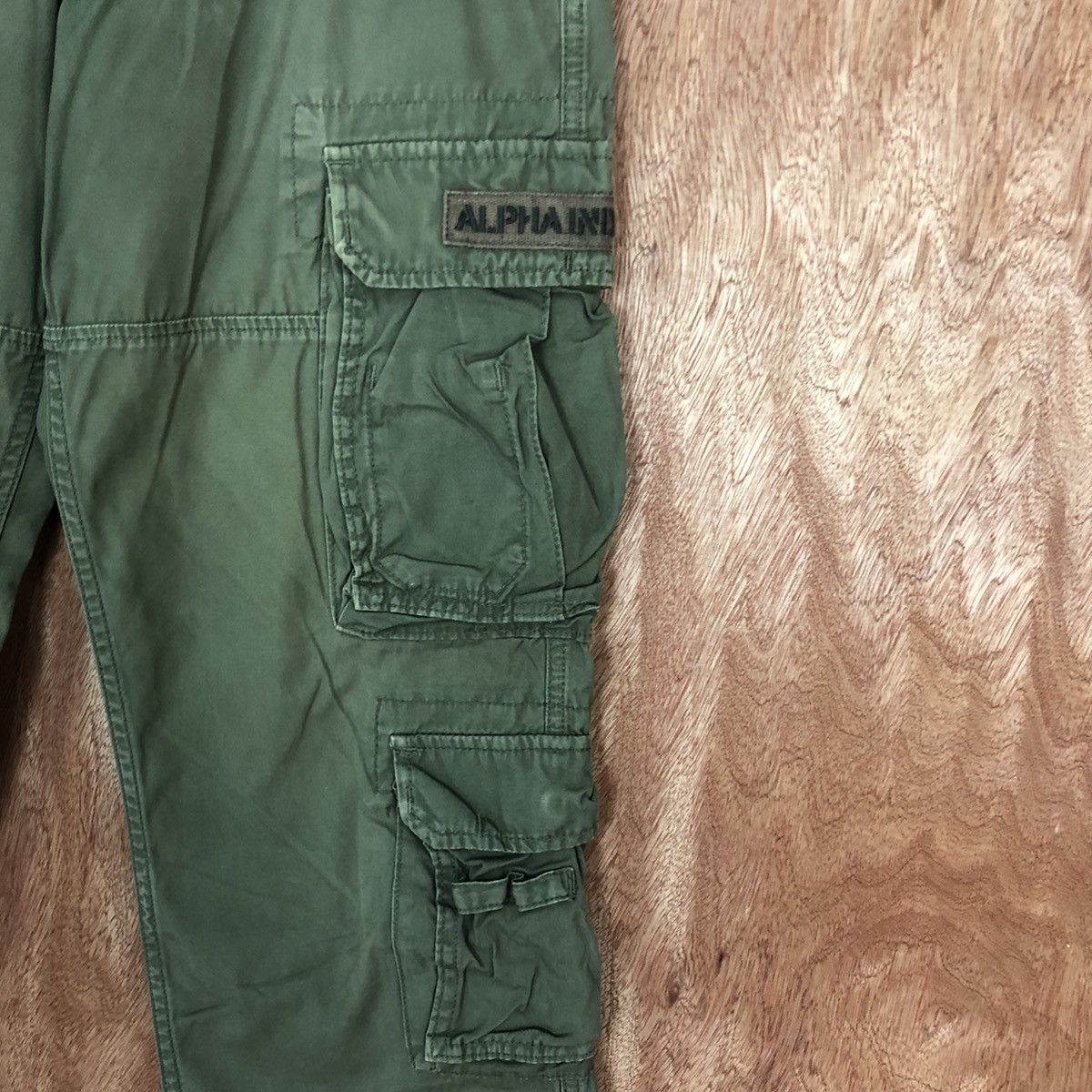Alpha Industries DLL Alpha Industries Green Multipocket Cargo Pants #1865 Size US 28 / EU 44 - 7 Thumbnail