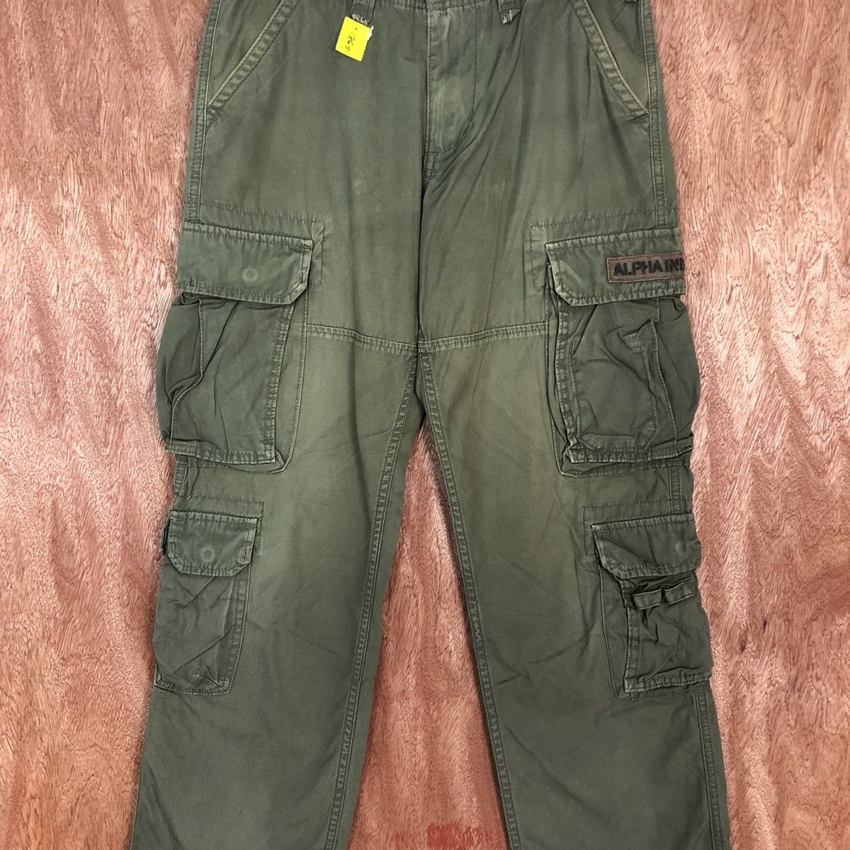 Alpha Industries DLL Alpha Industries Green Multipocket Cargo Pants #1865 Size US 28 / EU 44 - 4 Thumbnail
