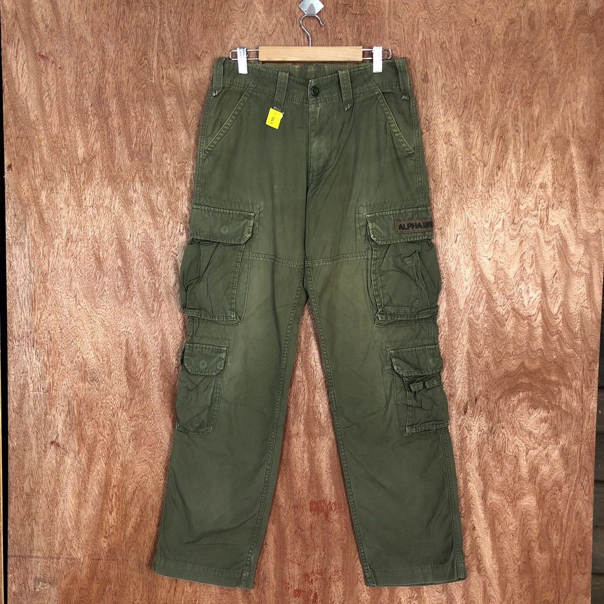 Alpha Industries DLL Alpha Industries Green Multipocket Cargo Pants #1865 Size US 28 / EU 44 - 1 Thumbnail