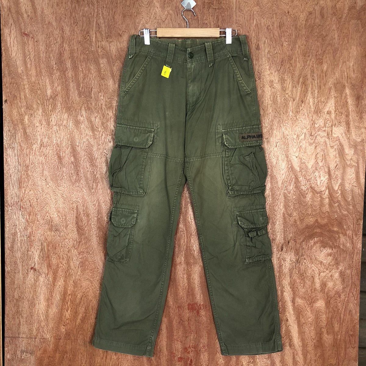 image of Seditionaries Alpha Industries Green Multipocket Cargo Pants 1865, Men's (Size 30)