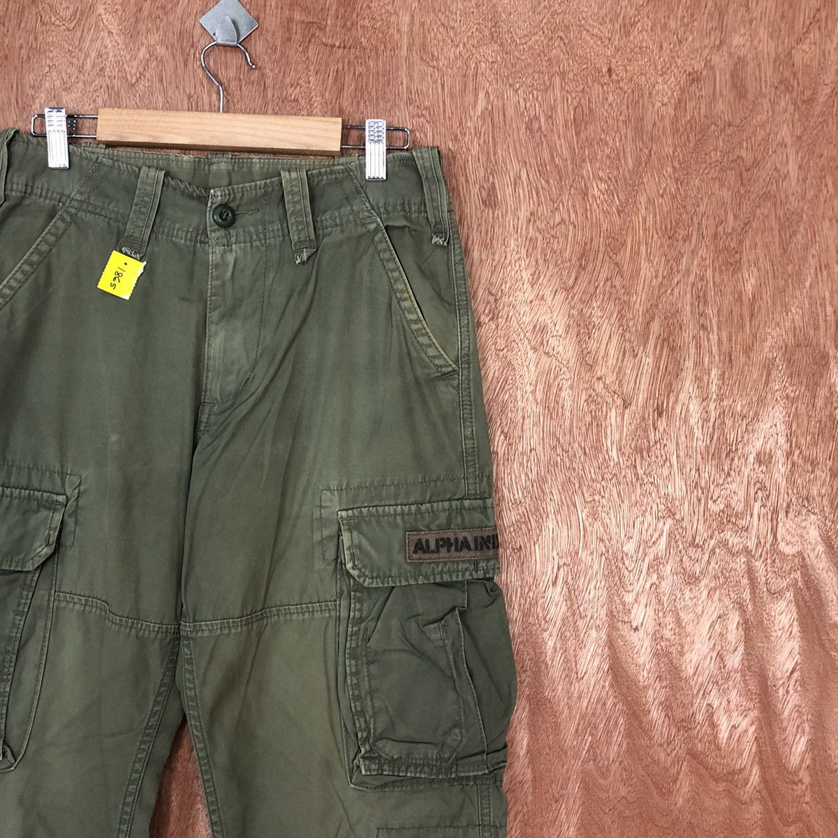 Alpha Industries DLL Alpha Industries Green Multipocket Cargo Pants #1865 Size US 28 / EU 44 - 5 Thumbnail
