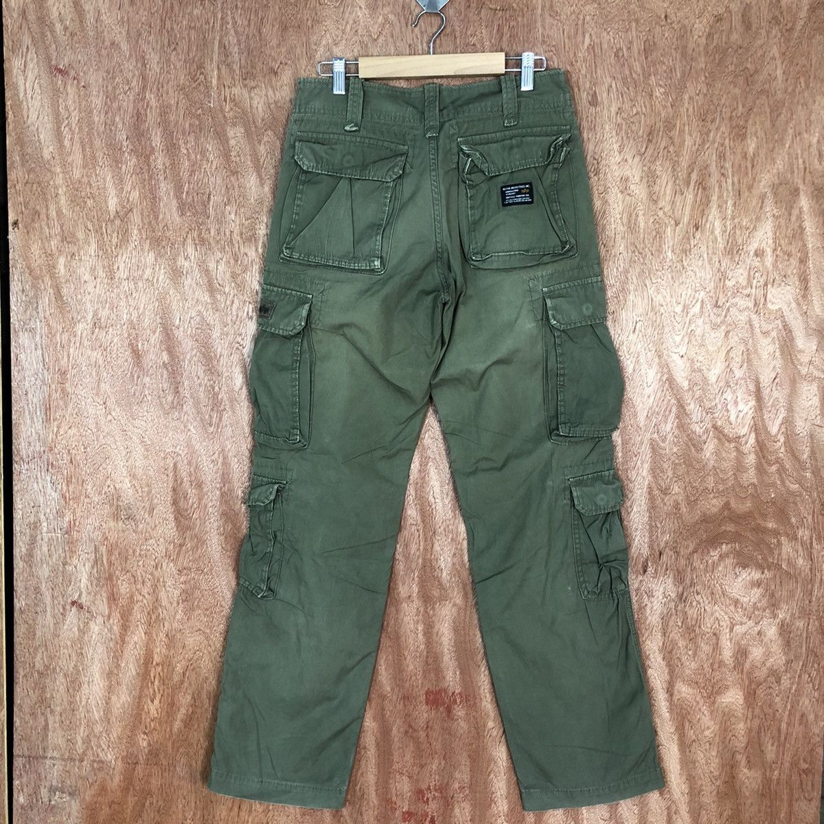 Alpha Industries DLL Alpha Industries Green Multipocket Cargo Pants #1865 Size US 28 / EU 44 - 12 Thumbnail