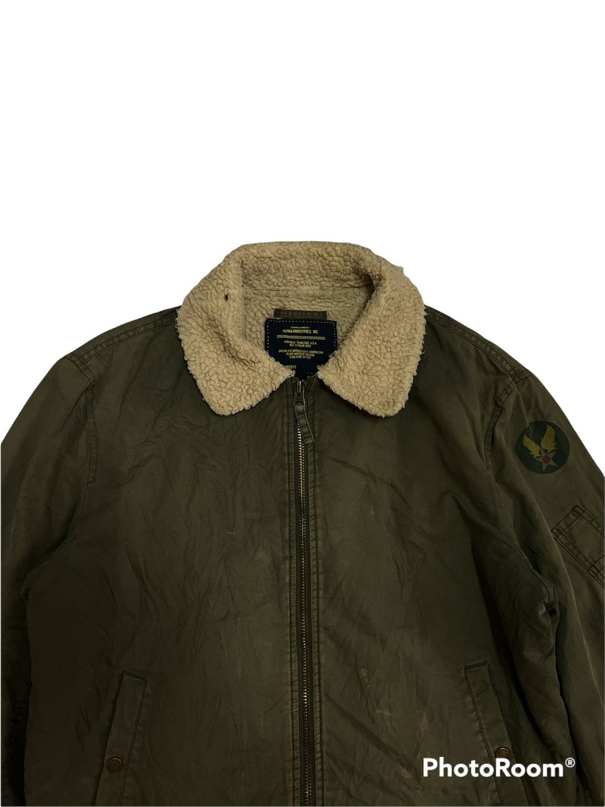 Alpha Industries SICK🔥B-10 Alpha Industries Sun Faded Green Army Size US XXL / EU 58 / 5 - 5 Thumbnail