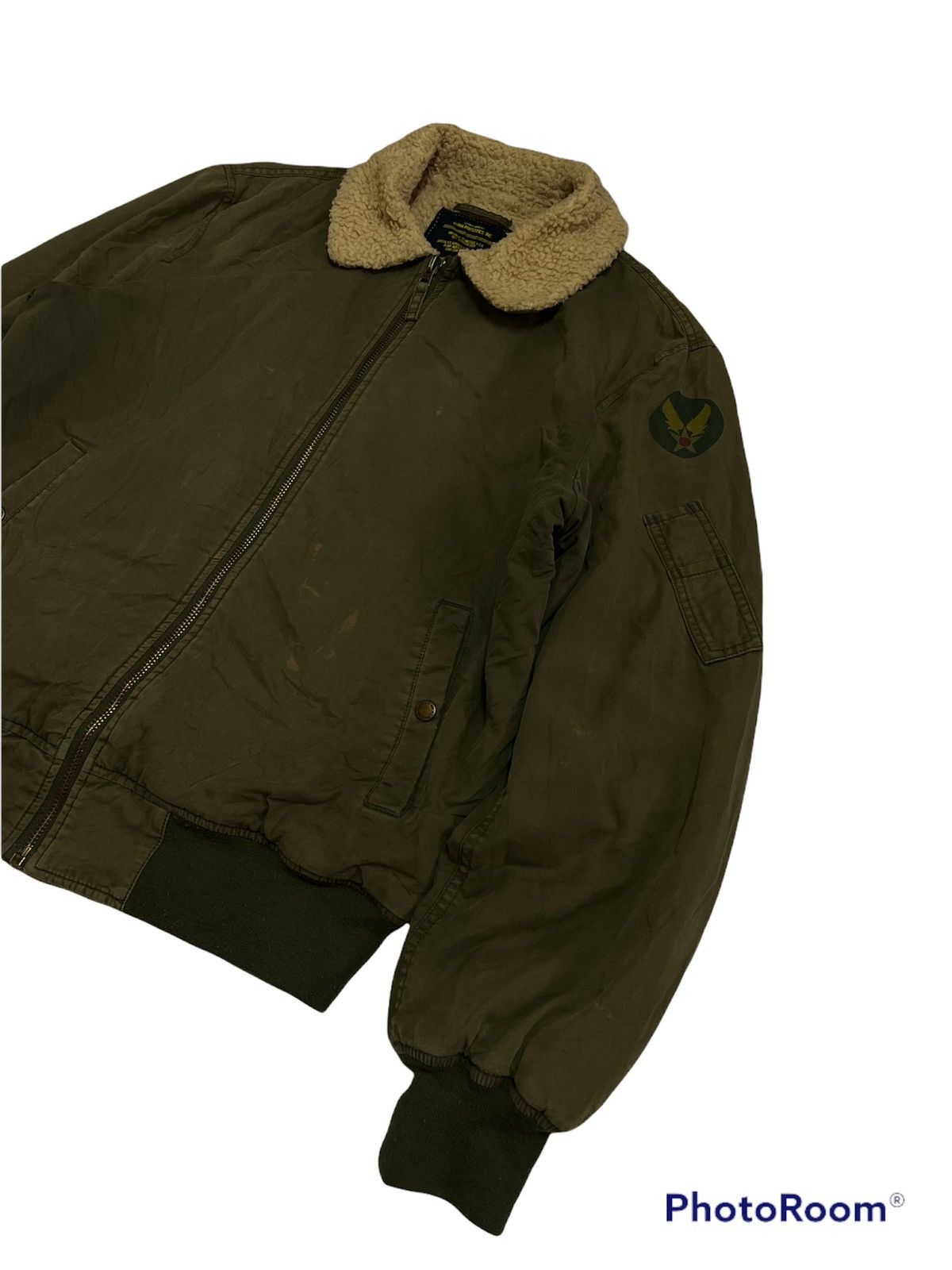 Alpha Industries SICK🔥B-10 Alpha Industries Sun Faded Green Army Size US XXL / EU 58 / 5 - 4 Thumbnail