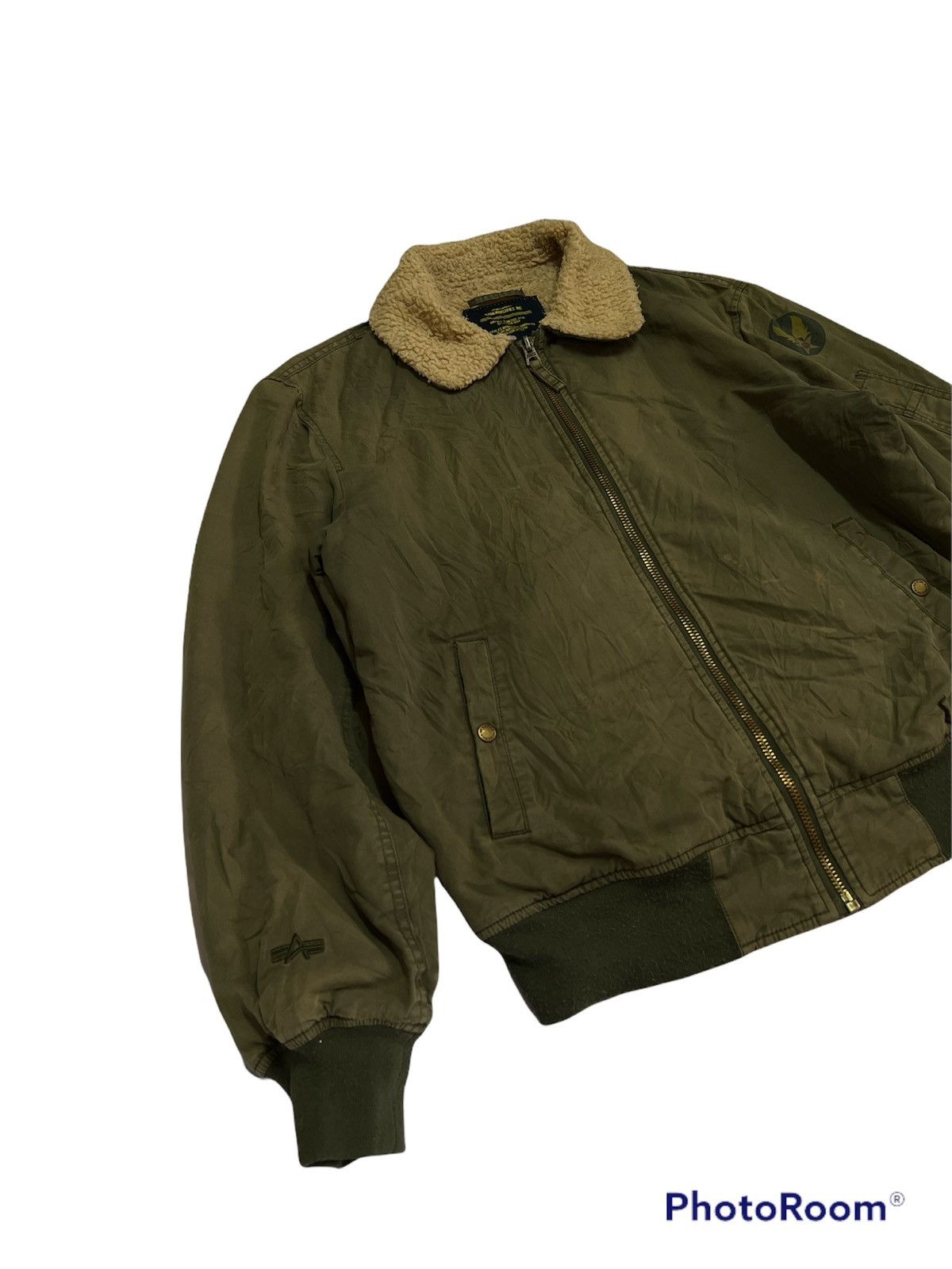 Alpha Industries SICK🔥B-10 Alpha Industries Sun Faded Green Army Size US XXL / EU 58 / 5 - 2 Thumbnail