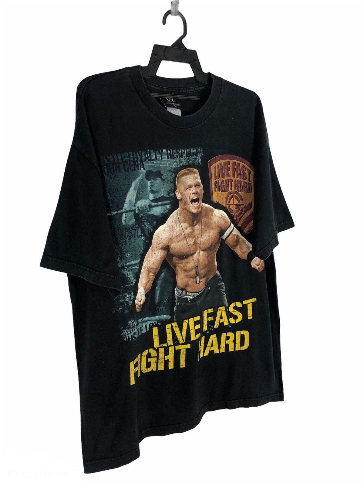 Vintage WWE John Cena Live Fast Fight Hard T Shirt cw21 Size US XL / EU 56 / 4 - 4 Thumbnail