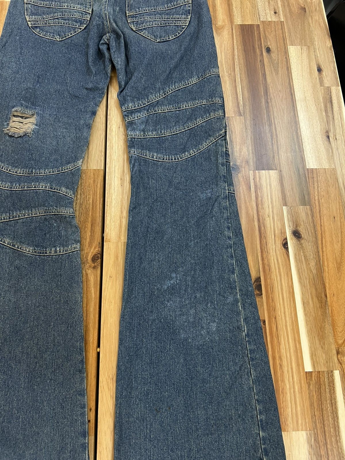 In The Attic In The Attic Flare Distressed Denim Jeans Size US 32 / EU 48 - 7 Thumbnail