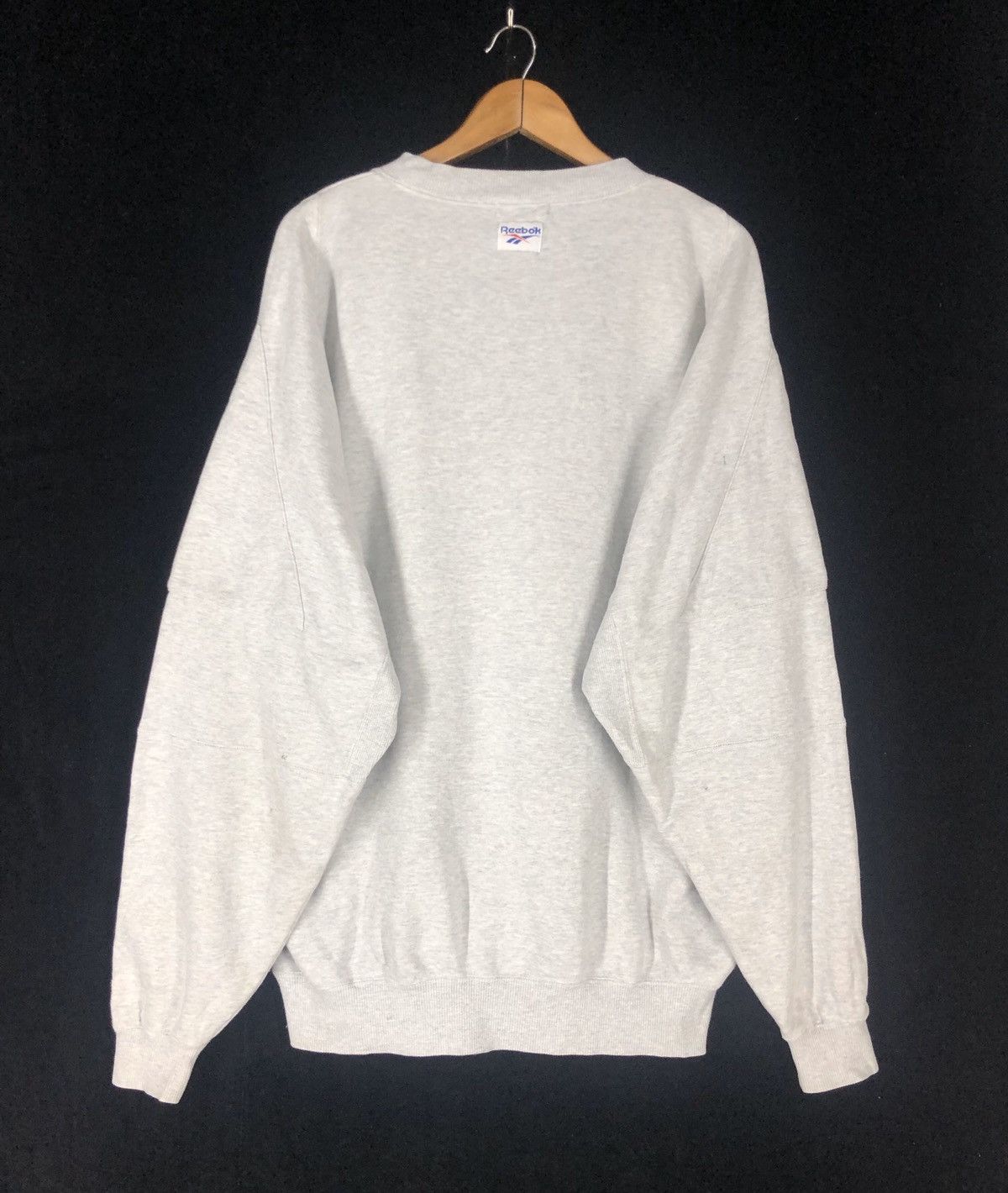 Reebok × Vintage Vintage Reebok Black Top Big Logo Sweatshirt cw21 Size US L / EU 52-54 / 3 - 2 Thumbnail