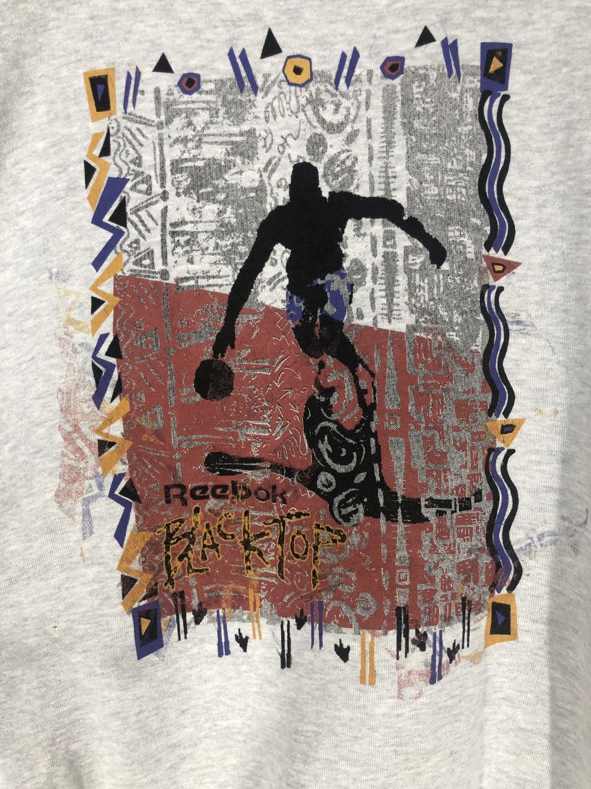 Reebok × Vintage Vintage Reebok Black Top Big Logo Sweatshirt cw21 Size US L / EU 52-54 / 3 - 5 Thumbnail