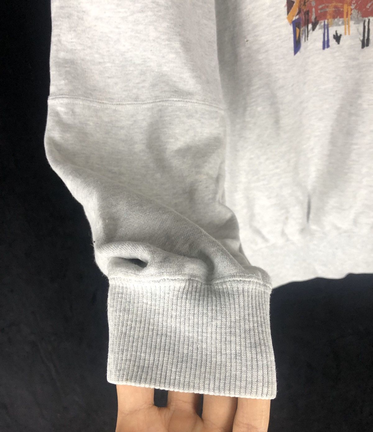 Reebok × Vintage Vintage Reebok Black Top Big Logo Sweatshirt cw21 Size US L / EU 52-54 / 3 - 6 Thumbnail