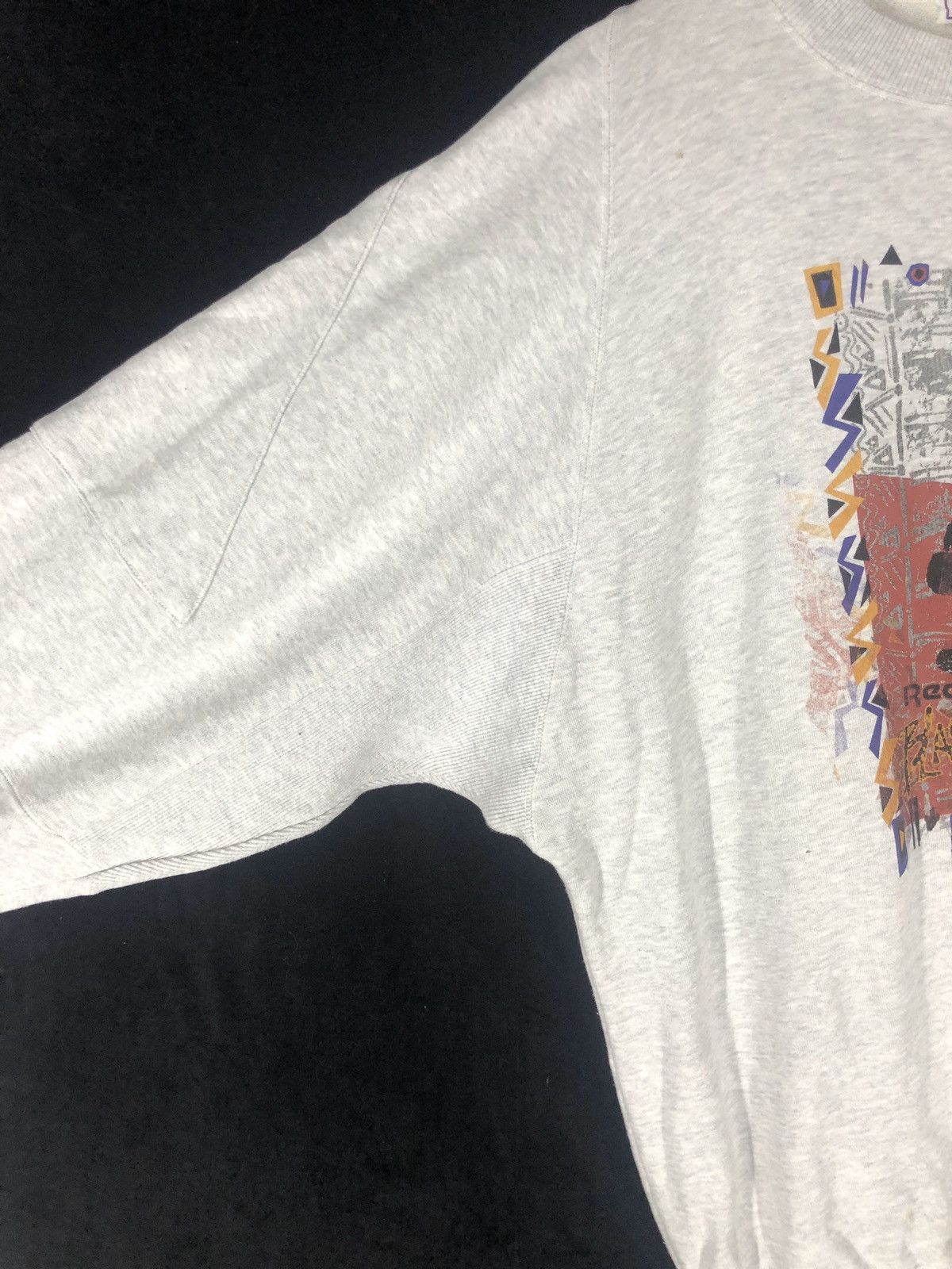 Reebok × Vintage Vintage Reebok Black Top Big Logo Sweatshirt cw21 Size US L / EU 52-54 / 3 - 4 Thumbnail