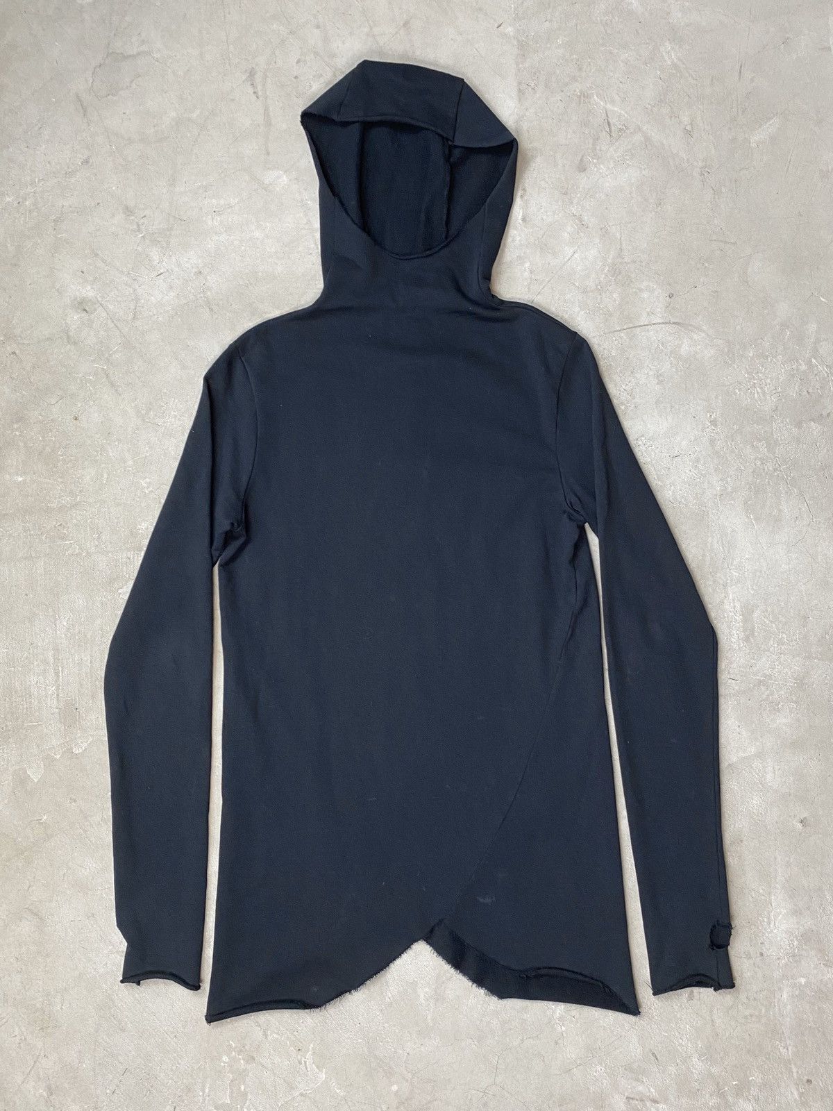 image of Thom Krom High Neck Balaclava Hoodie in Black, Men's (Size Medium)