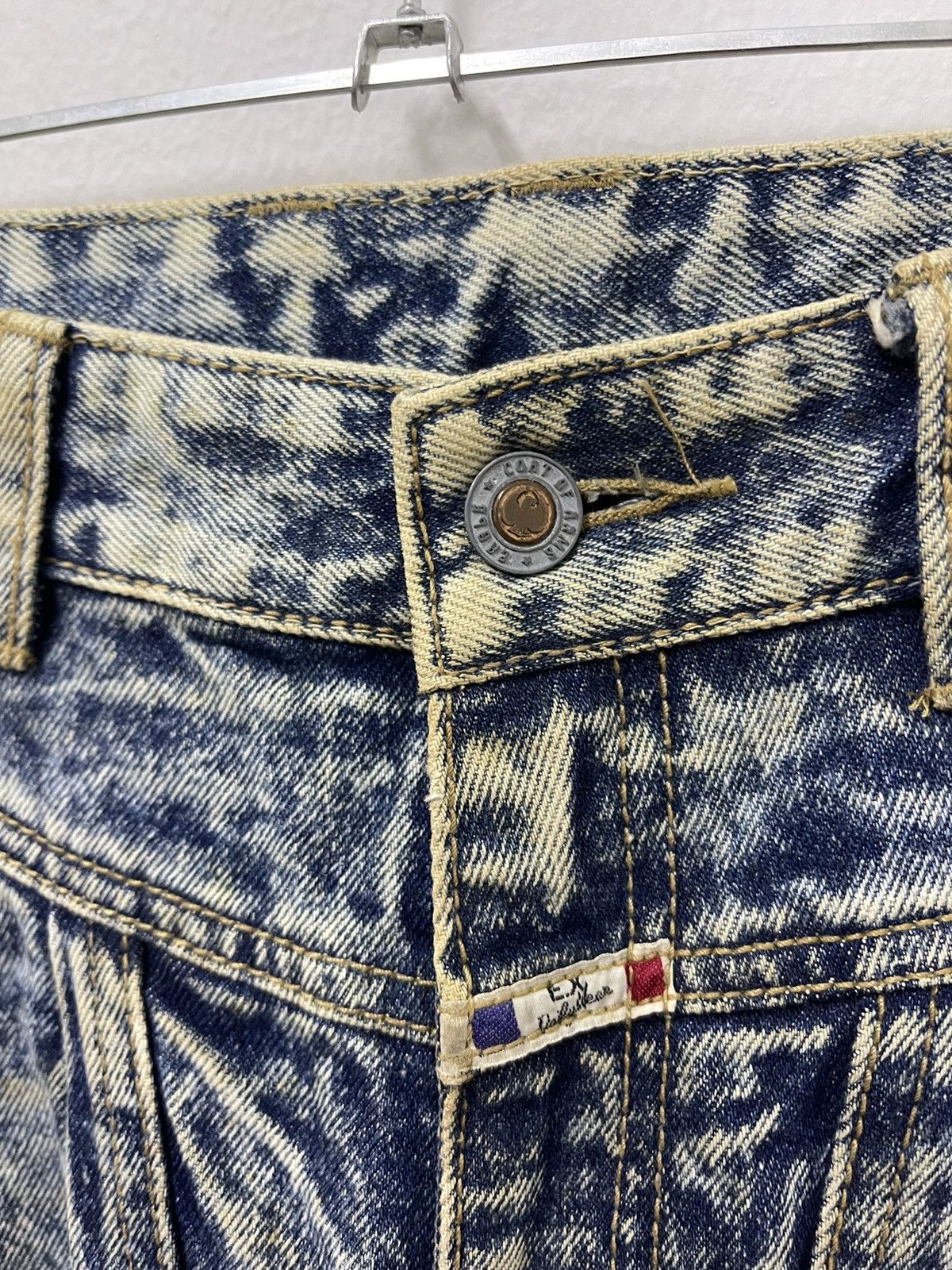 Japanese Brand × Vintage Japanese Baggy Blue Wash Distressed Denim Jean Size US 30 / EU 46 - 6 Thumbnail