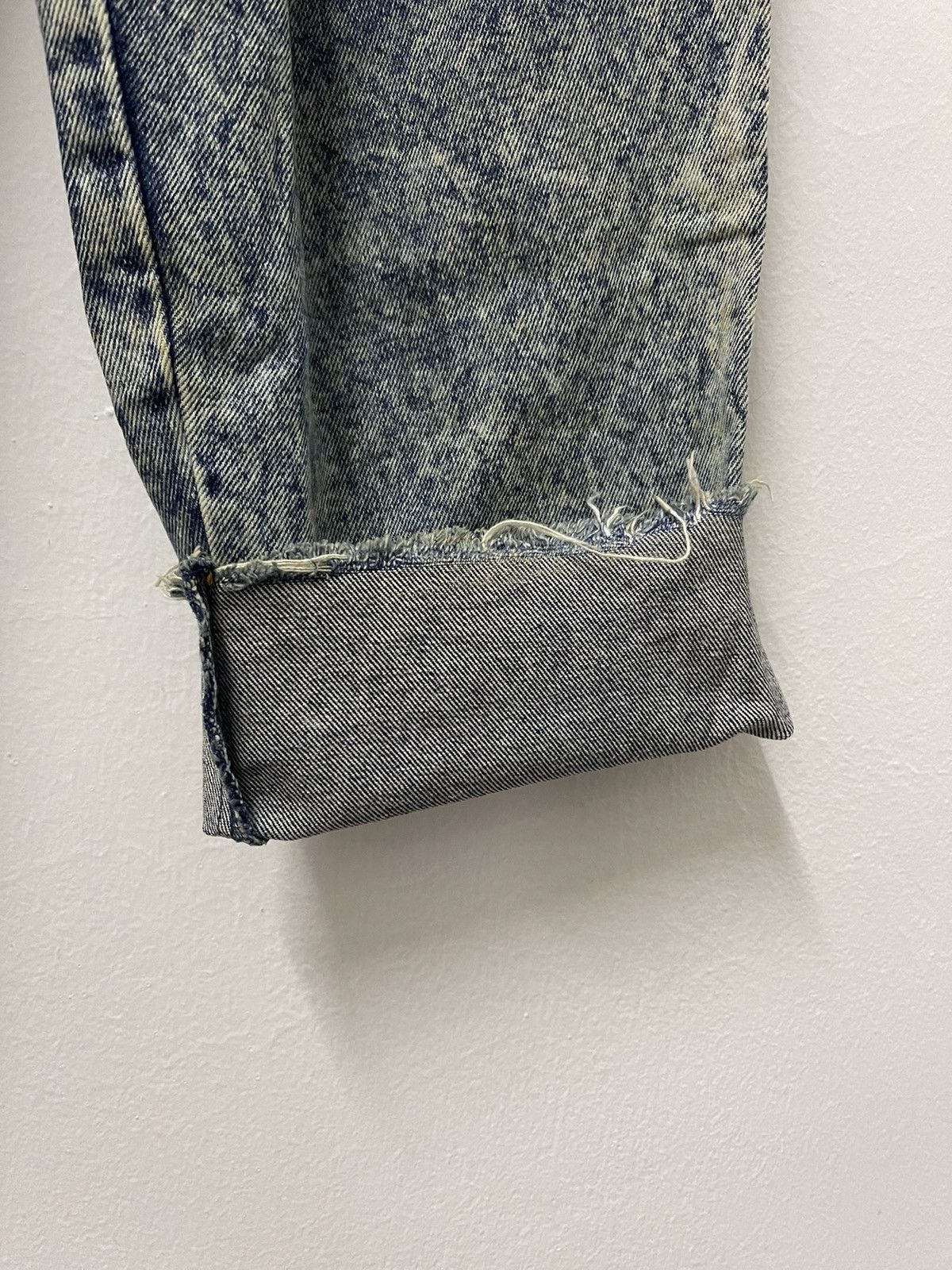 Japanese Brand × Vintage Japanese Baggy Blue Wash Distressed Denim Jean Size US 30 / EU 46 - 9 Thumbnail